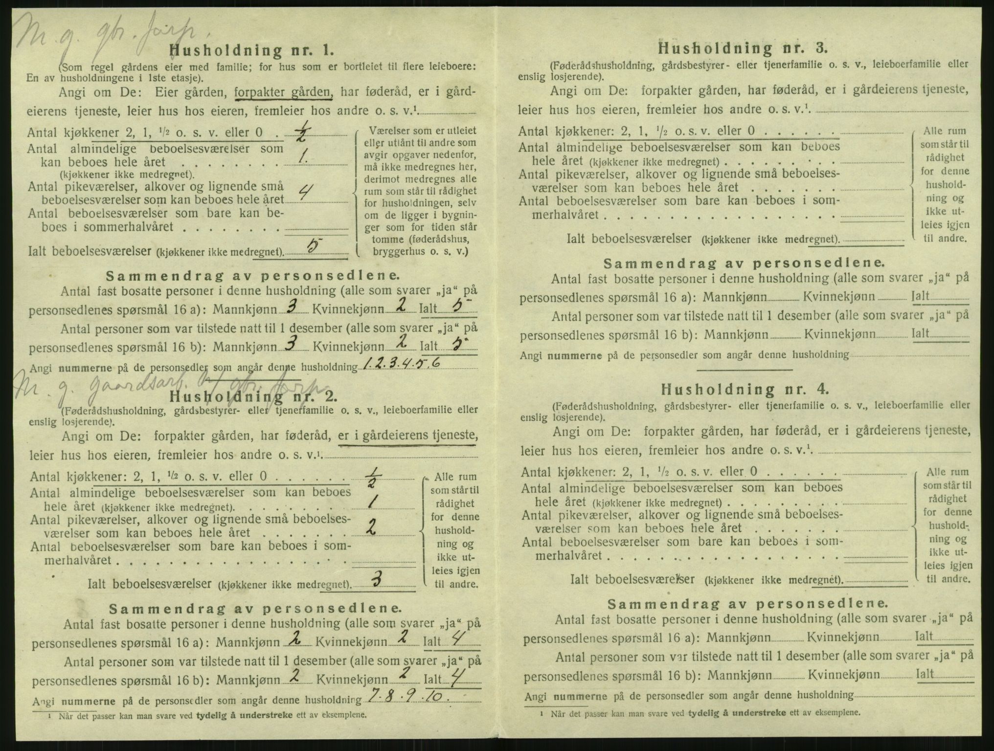 SAT, 1920 census for Vefsn, 1920, p. 62