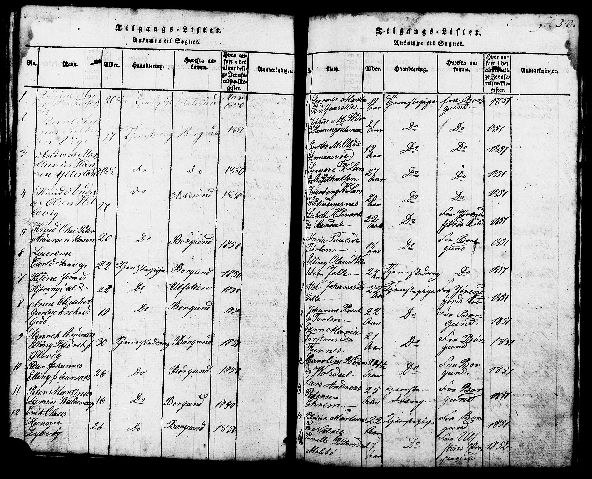 Ministerialprotokoller, klokkerbøker og fødselsregistre - Møre og Romsdal, AV/SAT-A-1454/537/L0520: Parish register (copy) no. 537C01, 1819-1868, p. 310