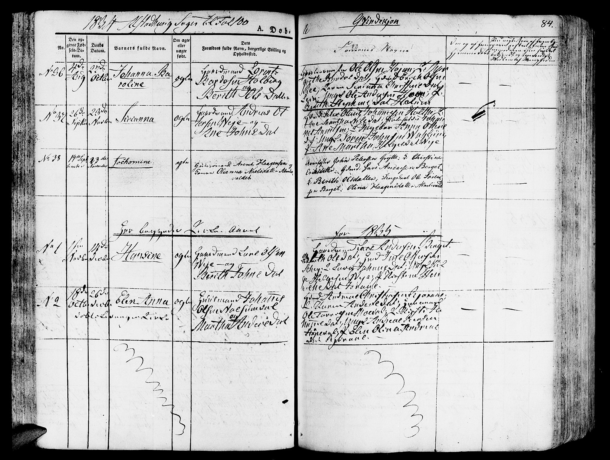 Ministerialprotokoller, klokkerbøker og fødselsregistre - Nord-Trøndelag, SAT/A-1458/717/L0152: Parish register (official) no. 717A05 /1, 1825-1836, p. 84