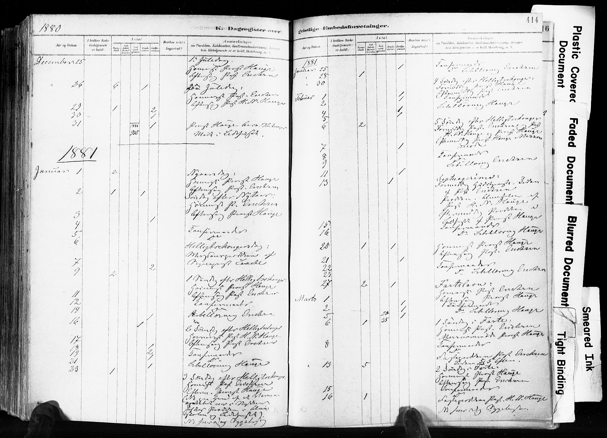 Skien kirkebøker, SAKO/A-302/F/Fa/L0009: Parish register (official) no. 9, 1878-1890, p. 414
