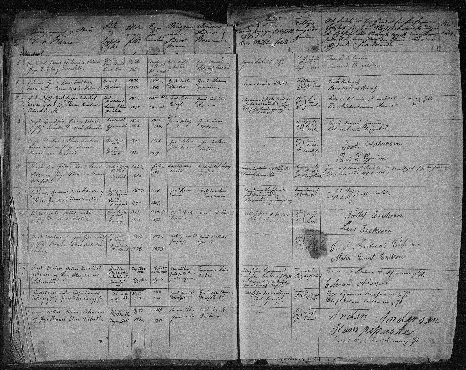 Solum kirkebøker, AV/SAKO-A-306/H/Ha/L0001: Banns register no. I 1, 1846-1879