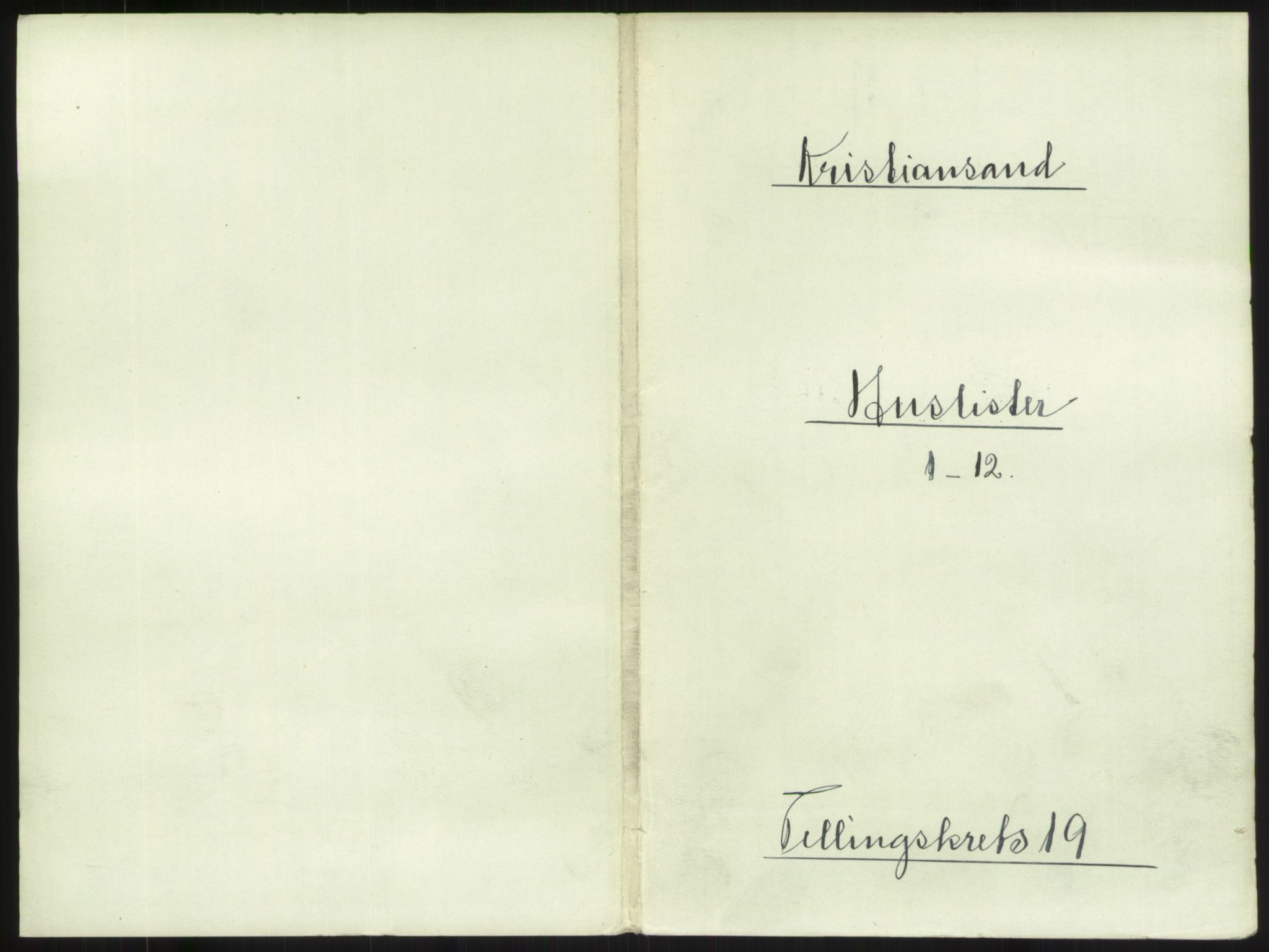 RA, 1891 census for 1001 Kristiansand, 1891, p. 1088