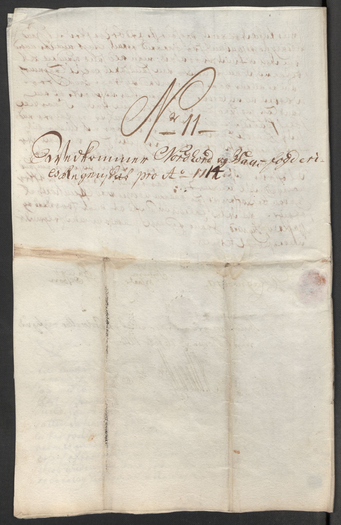 Rentekammeret inntil 1814, Reviderte regnskaper, Fogderegnskap, AV/RA-EA-4092/R51/L3197: Fogderegnskap Nordhordland og Voss, 1714, p. 248