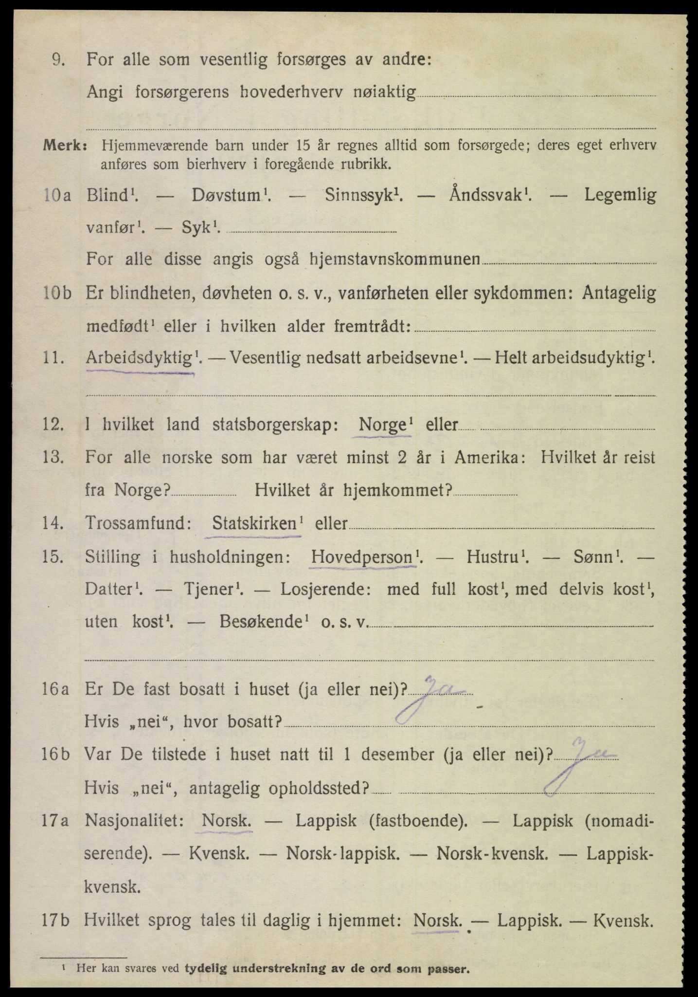 SAT, 1920 census for Leiranger, 1920, p. 1320