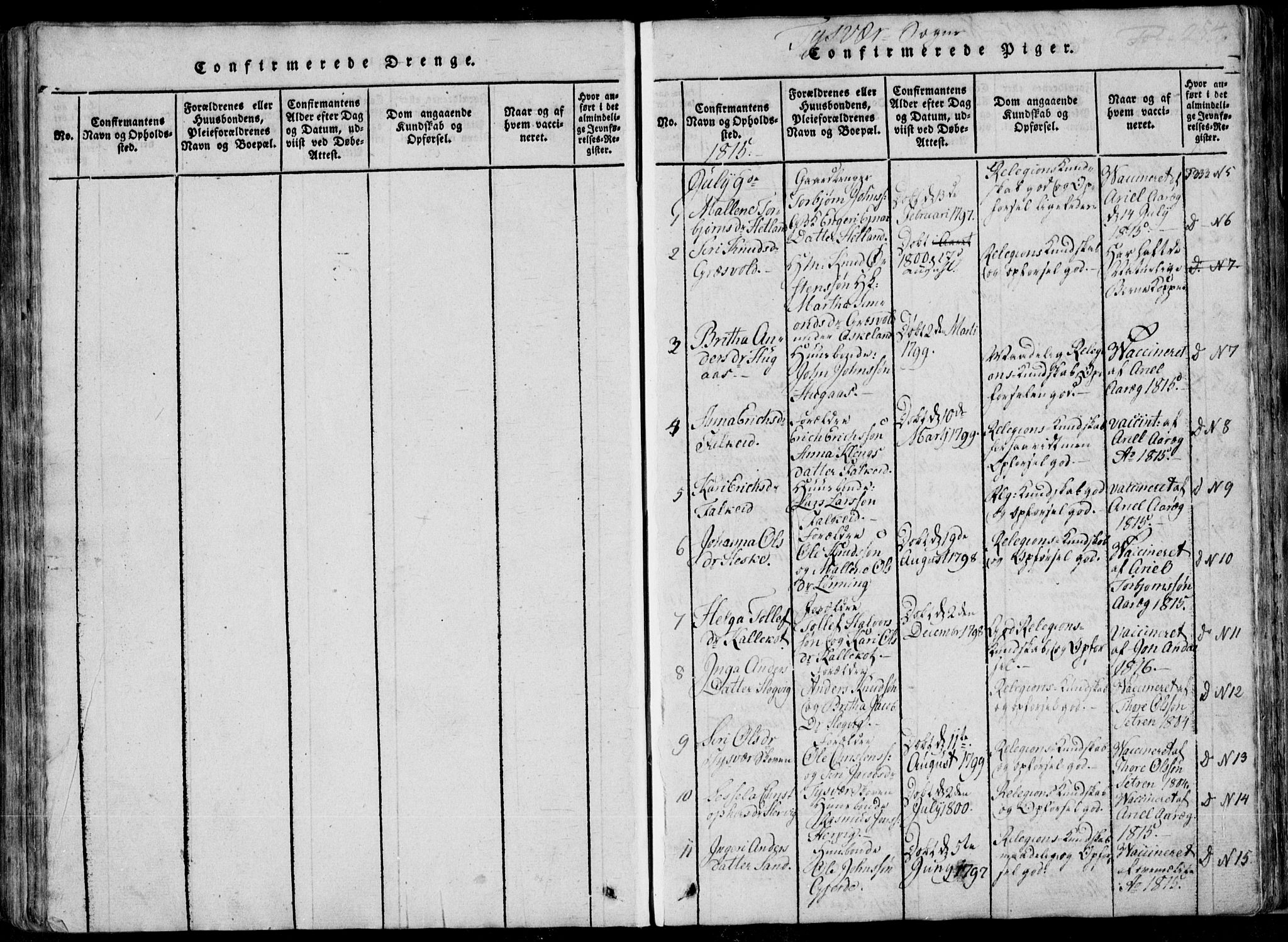 Skjold sokneprestkontor, AV/SAST-A-101847/H/Ha/Haa/L0004: Parish register (official) no. A 4 /1, 1815-1830, p. 254