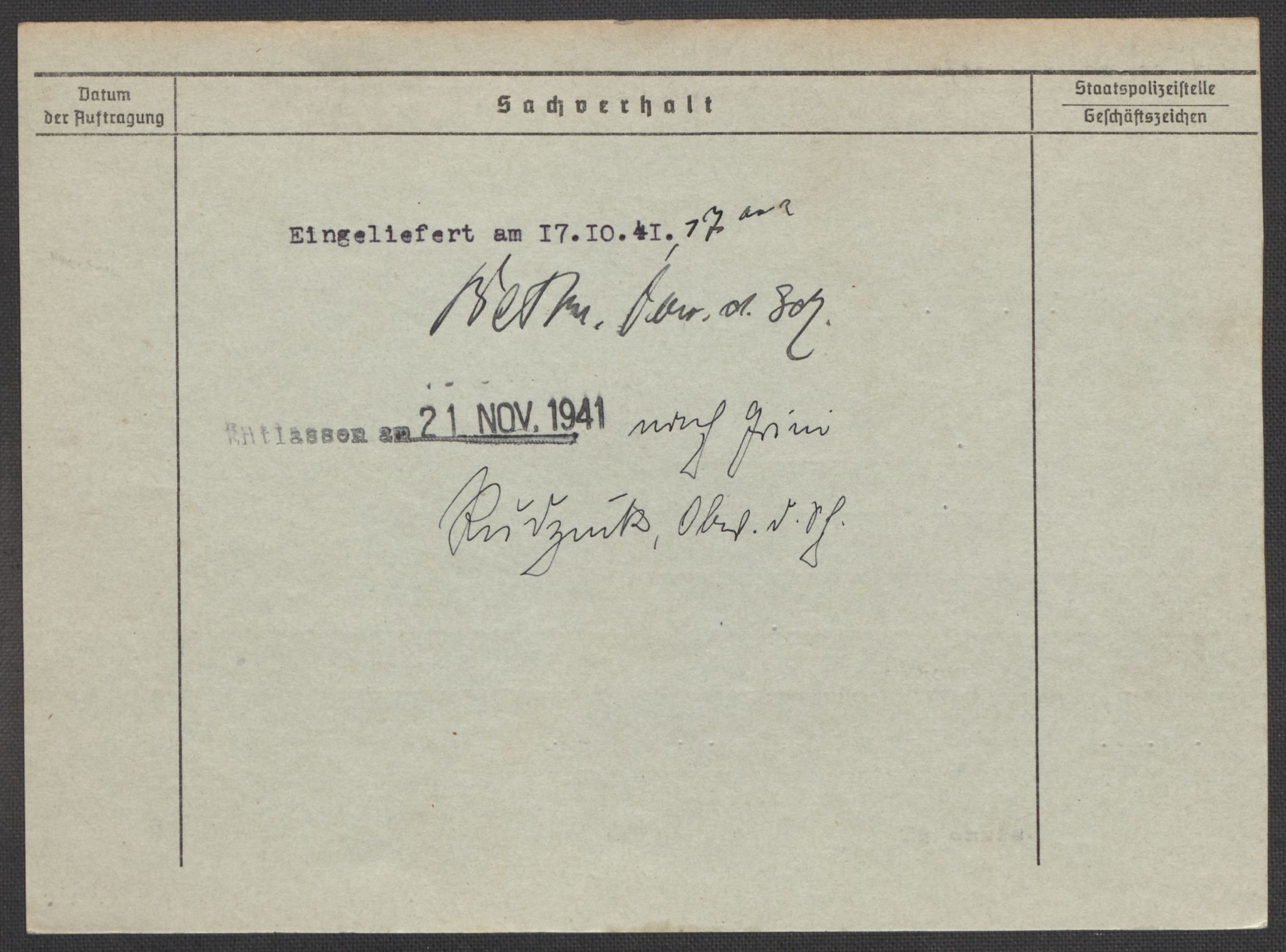 Befehlshaber der Sicherheitspolizei und des SD, AV/RA-RAFA-5969/E/Ea/Eaa/L0002: Register over norske fanger i Møllergata 19: Bj-Eng, 1940-1945, p. 984