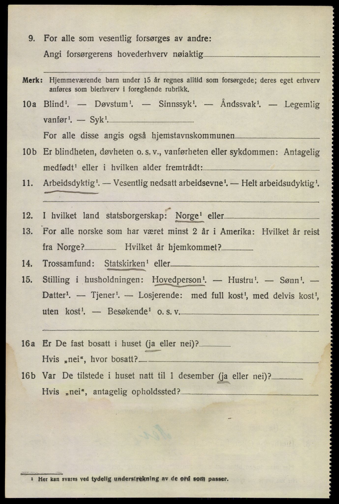 SAKO, 1920 census for Sandeherred, 1920, p. 20787