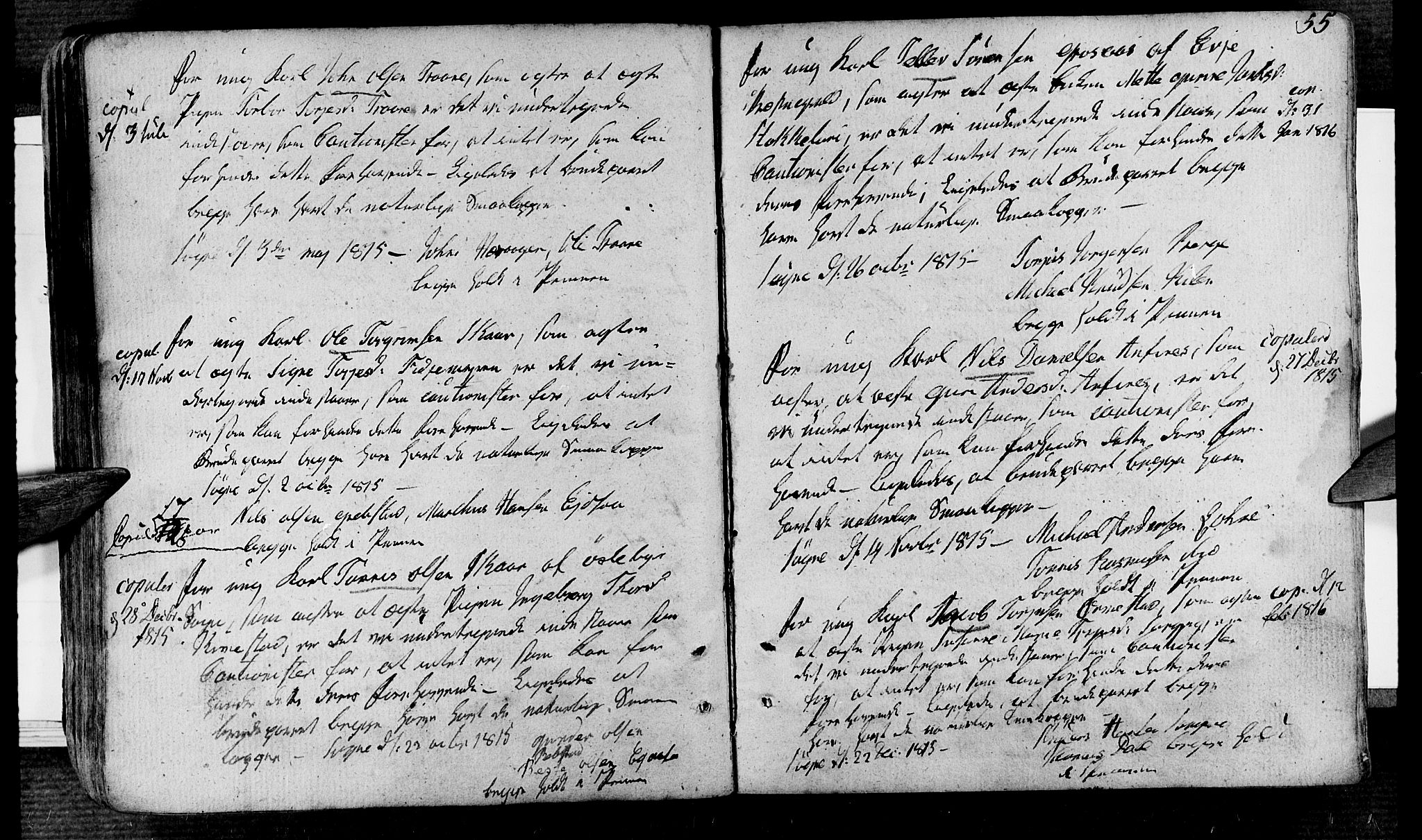 Søgne sokneprestkontor, AV/SAK-1111-0037/F/Fa/Fab/L0007: Parish register (official) no. A 7, 1791-1851, p. 55