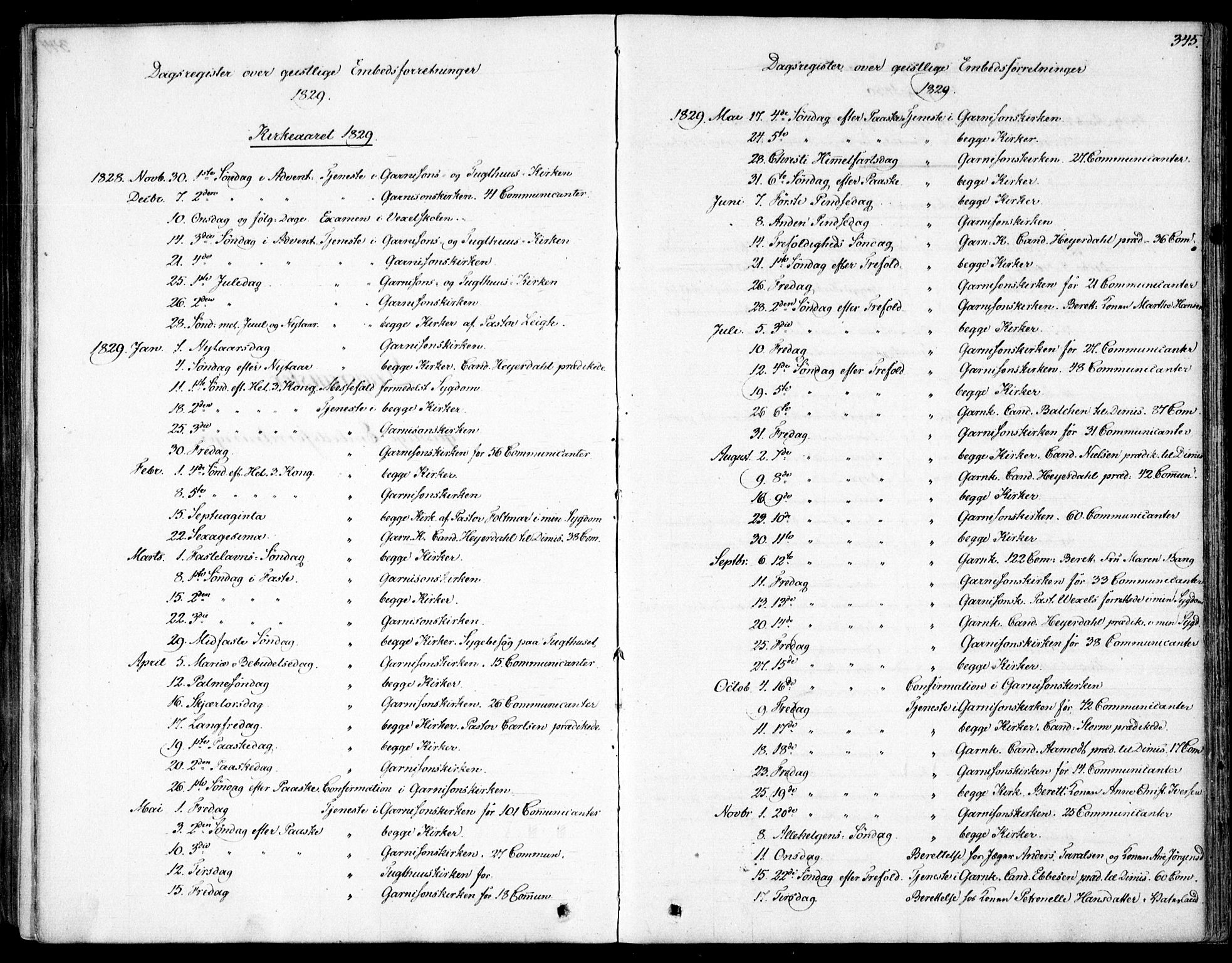 Garnisonsmenigheten Kirkebøker, SAO/A-10846/F/Fa/L0007: Parish register (official) no. 7, 1828-1881, p. 345