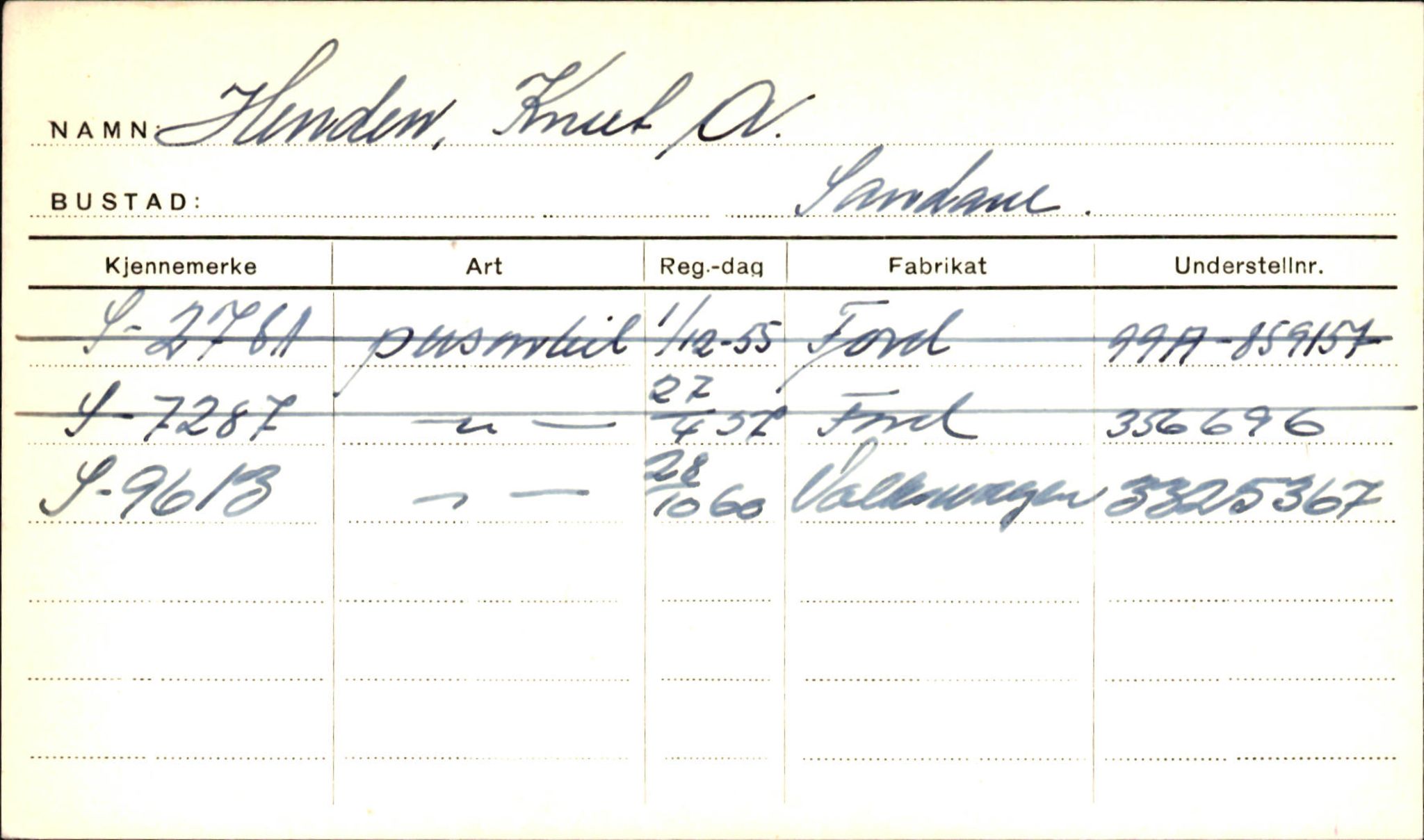 Statens vegvesen, Sogn og Fjordane vegkontor, SAB/A-5301/4/F/L0001A: Eigarregister Fjordane til 1.6.1961, 1930-1961, p. 385