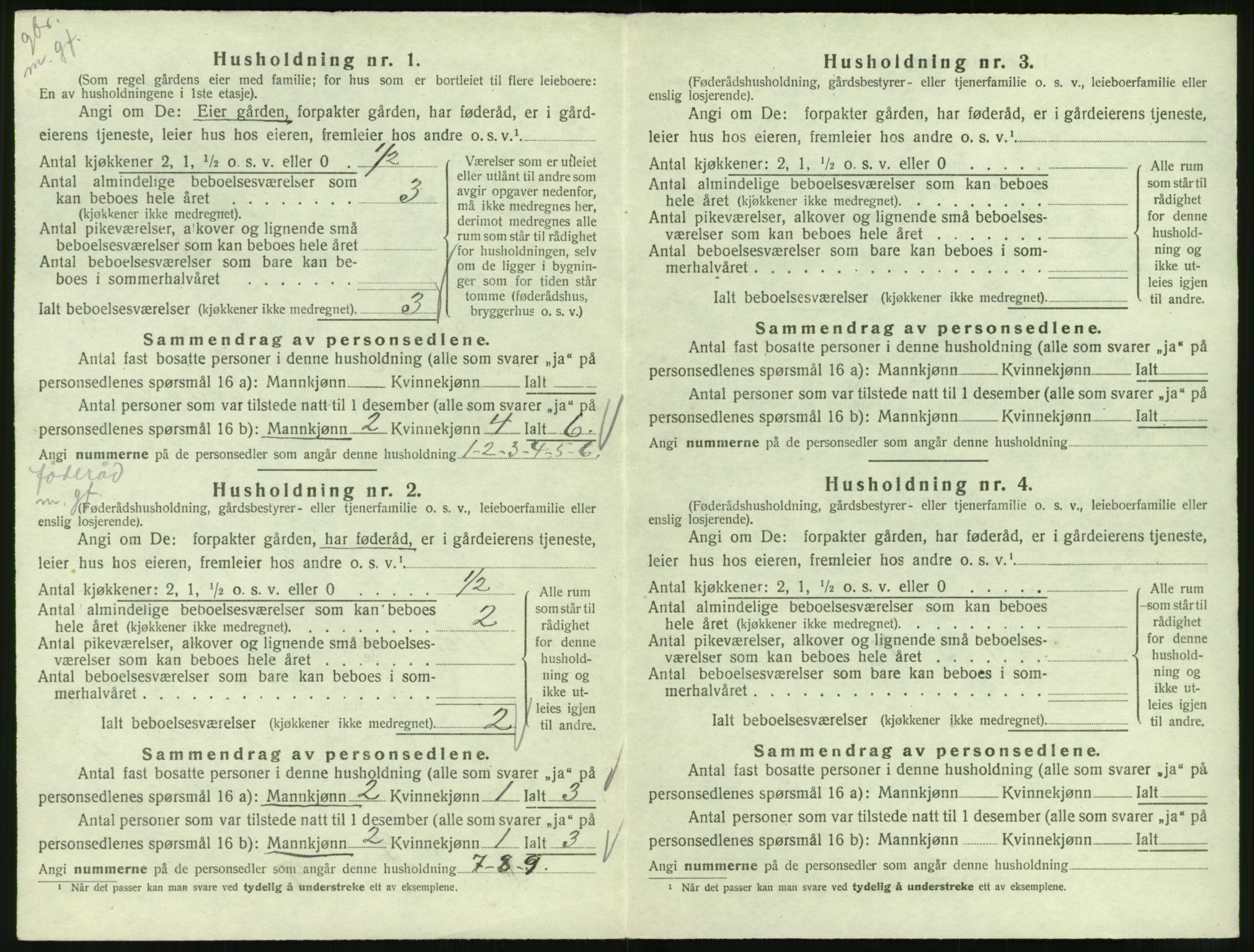 SAT, 1920 census for Syvde, 1920, p. 251