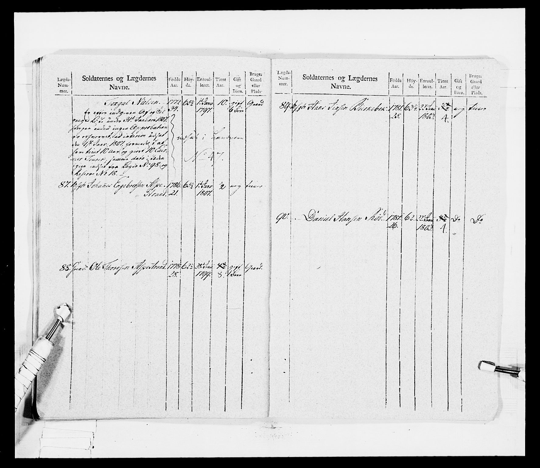 Generalitets- og kommissariatskollegiet, Det kongelige norske kommissariatskollegium, AV/RA-EA-5420/E/Eh/L0030a: Sønnafjelske gevorbne infanteriregiment, 1807, p. 277