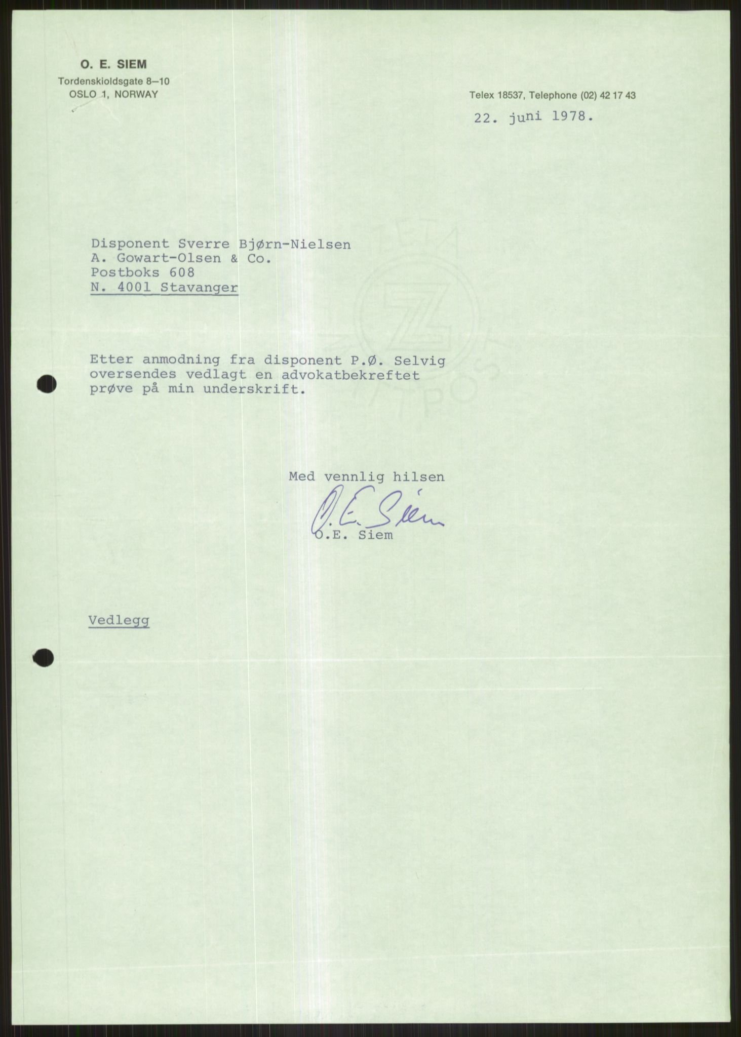 Pa 1503 - Stavanger Drilling AS, SAST/A-101906/D/L0005: Korrespondanse og saksdokumenter, 1974-1985, p. 1079