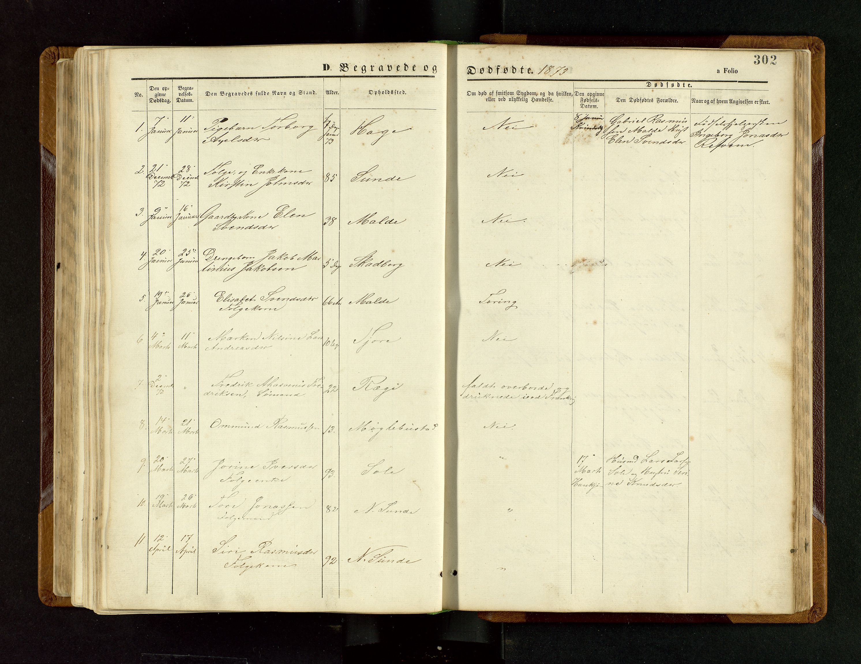 Håland sokneprestkontor, AV/SAST-A-101802/001/30BB/L0003: Parish register (copy) no. B 3, 1873-1893, p. 302