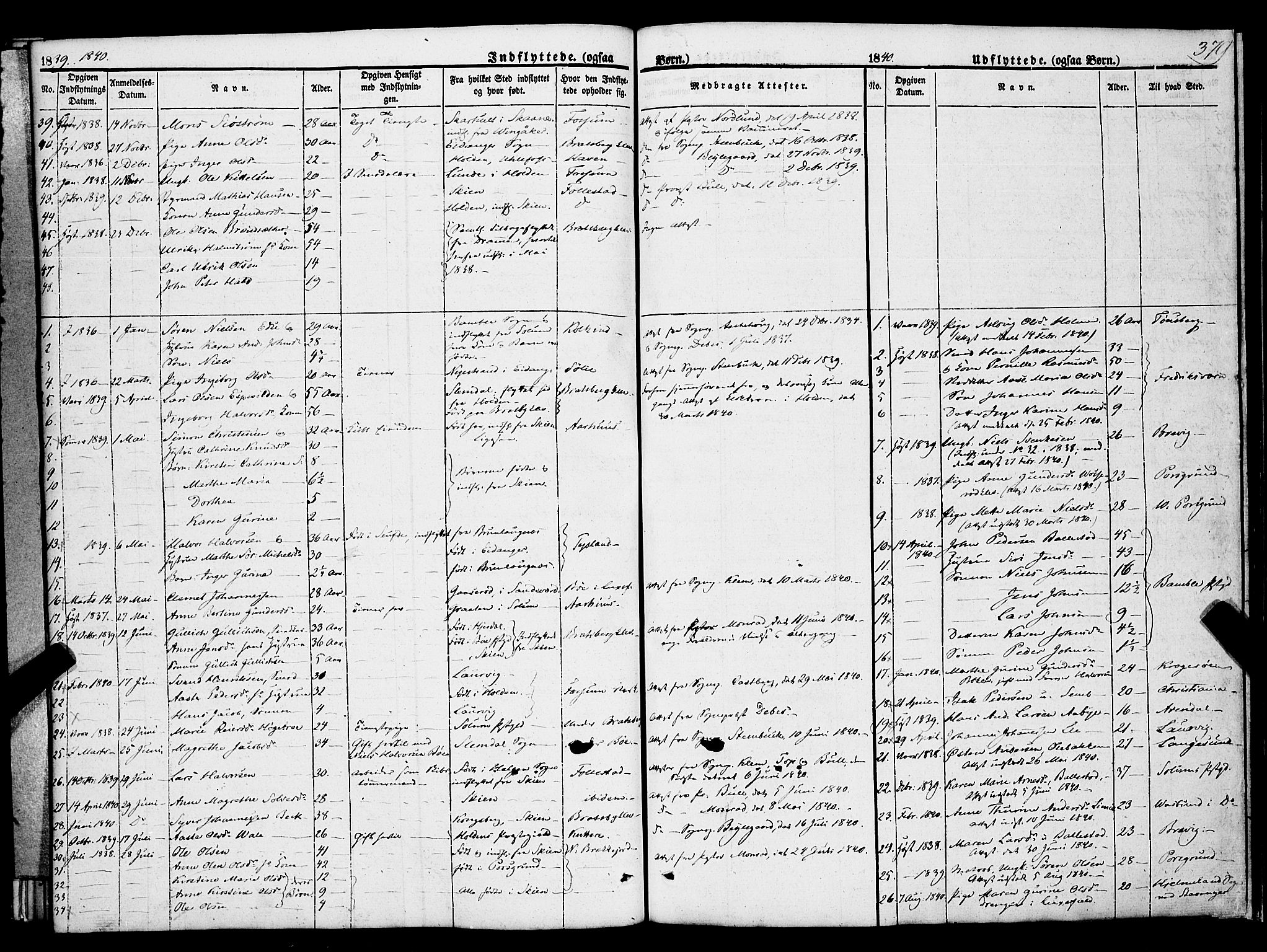 Gjerpen kirkebøker, SAKO/A-265/F/Fa/L0007b: Parish register (official) no. I 7B, 1834-1857, p. 379