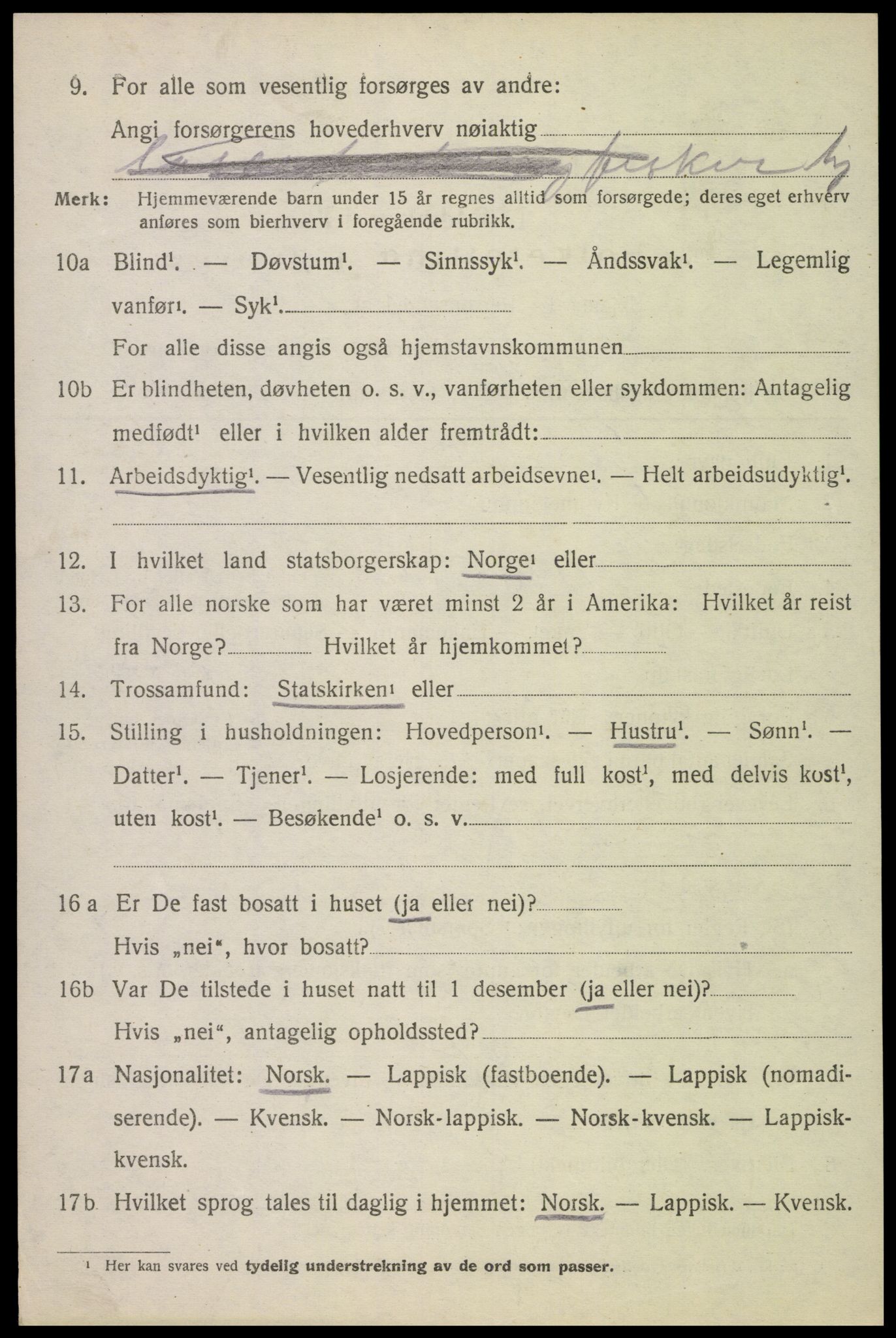 SAT, 1920 census for Borge, 1920, p. 8986