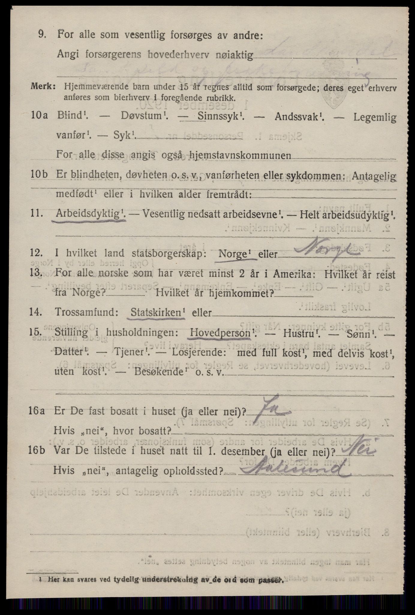 SAT, 1920 census for Aukra, 1920, p. 5478