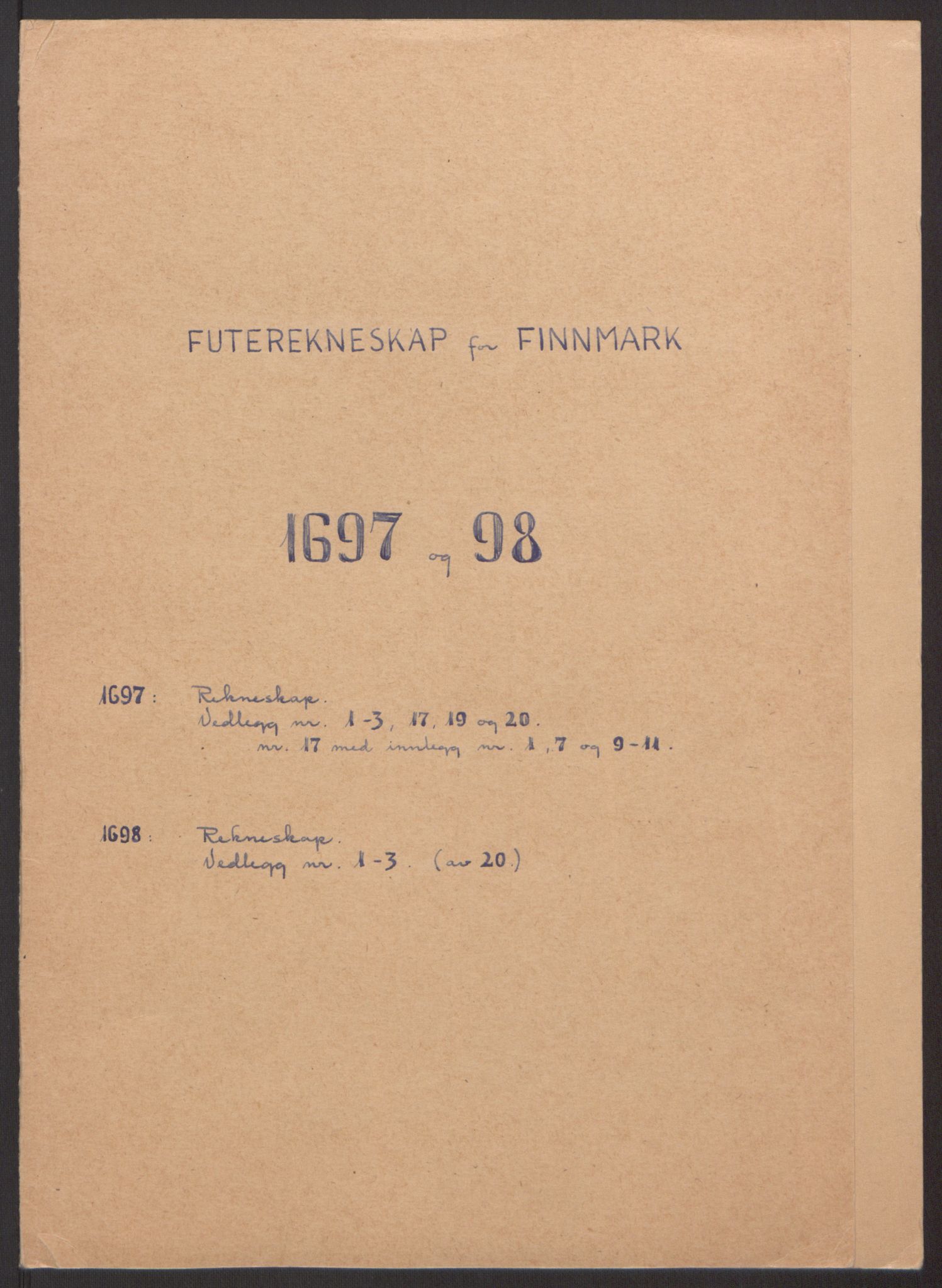 Rentekammeret inntil 1814, Reviderte regnskaper, Fogderegnskap, RA/EA-4092/R69/L4851: Fogderegnskap Finnmark/Vardøhus, 1691-1700, p. 293