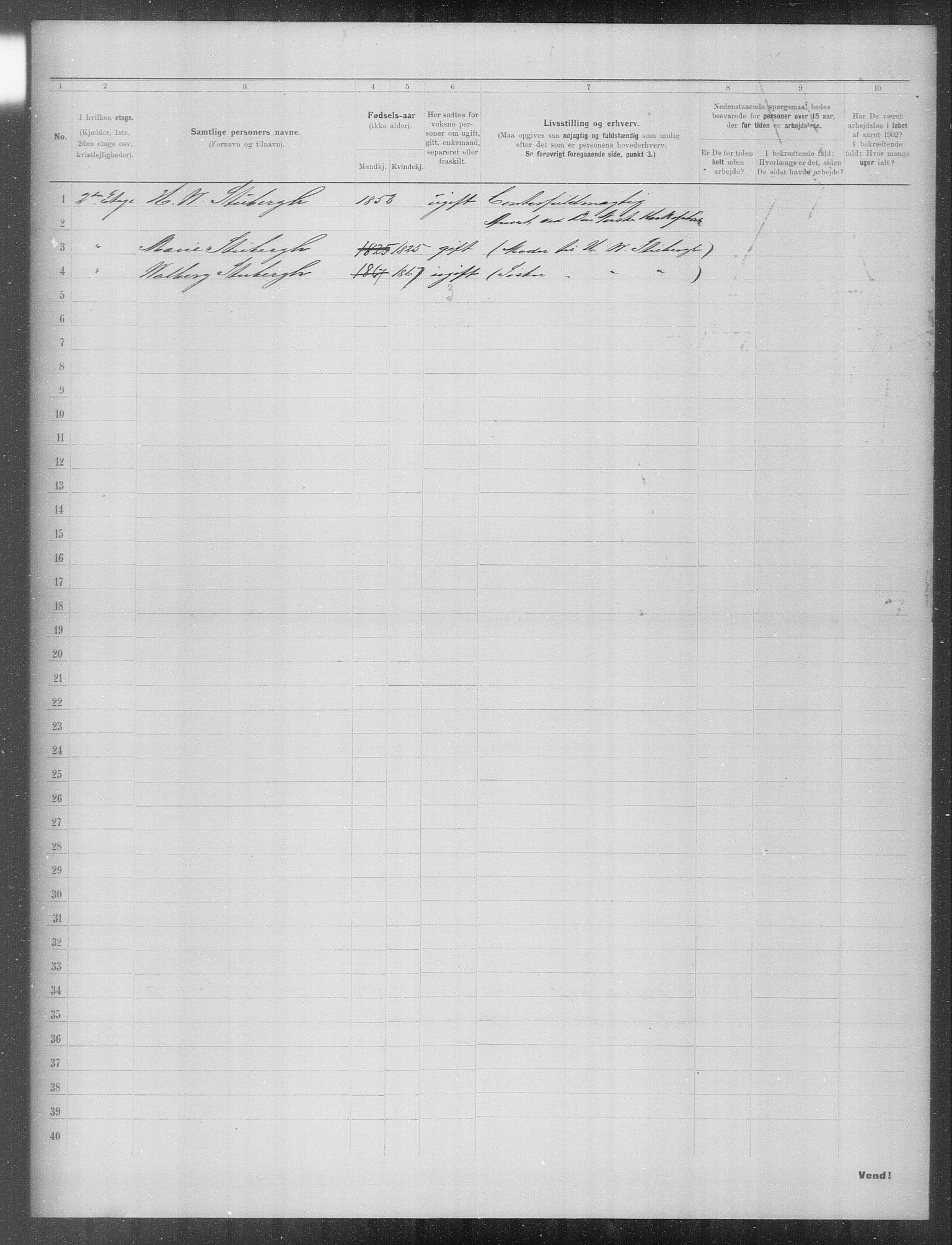 OBA, Municipal Census 1902 for Kristiania, 1902, p. 23454