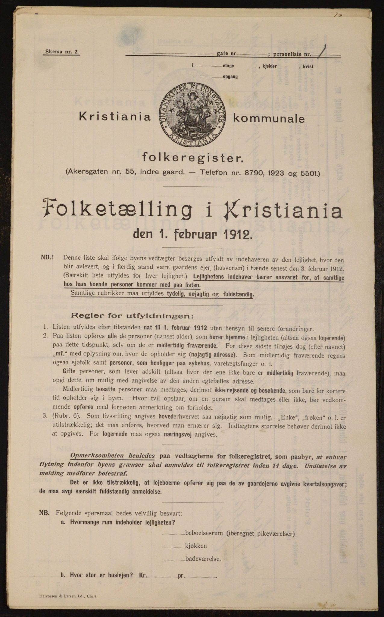 OBA, Municipal Census 1912 for Kristiania, 1912, p. 52321