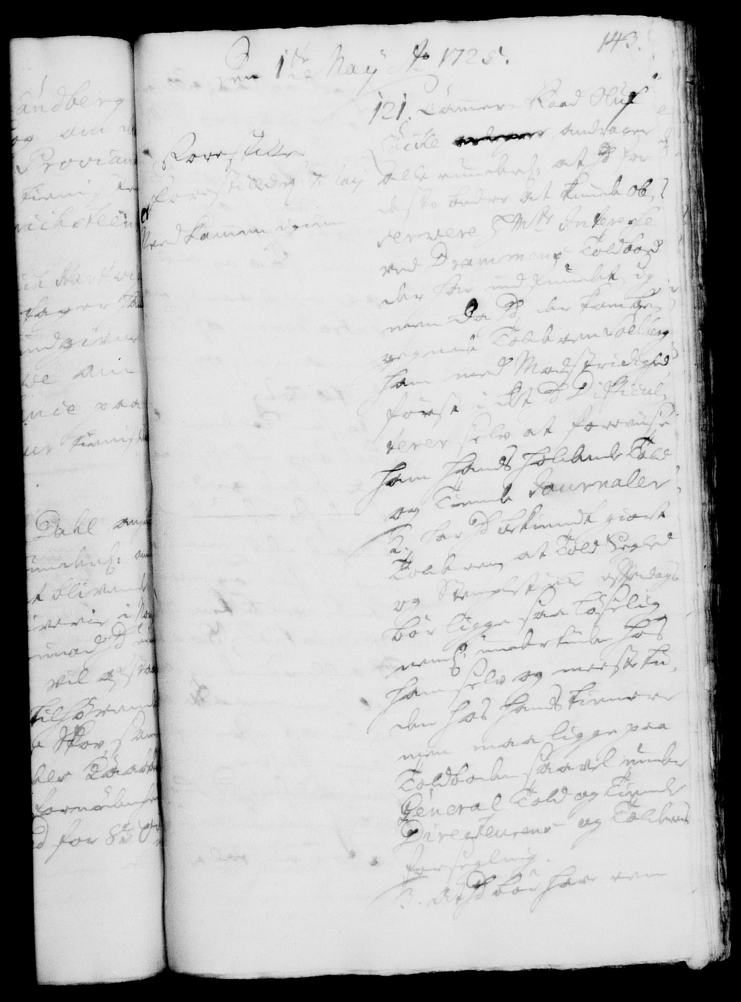 Rentekammeret, Kammerkanselliet, RA/EA-3111/G/Gh/Gha/L0007: Norsk ekstraktmemorialprotokoll (merket RK 53.52), 1724-1725, p. 143