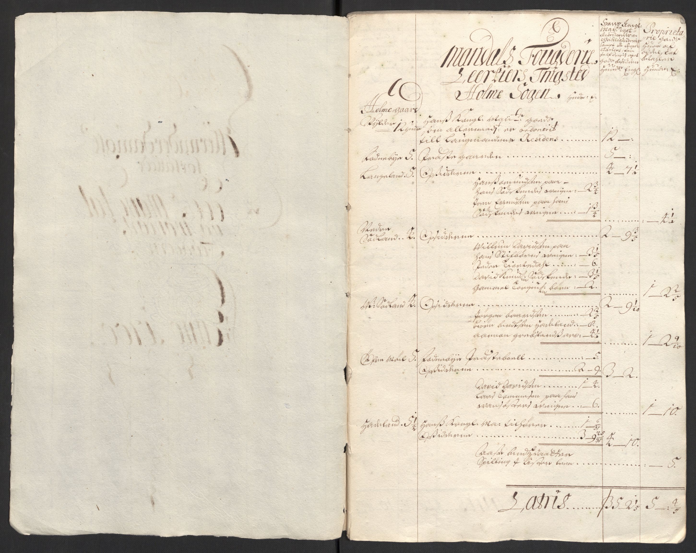 Rentekammeret inntil 1814, Reviderte regnskaper, Fogderegnskap, RA/EA-4092/R43/L2548: Fogderegnskap Lista og Mandal, 1700, p. 240