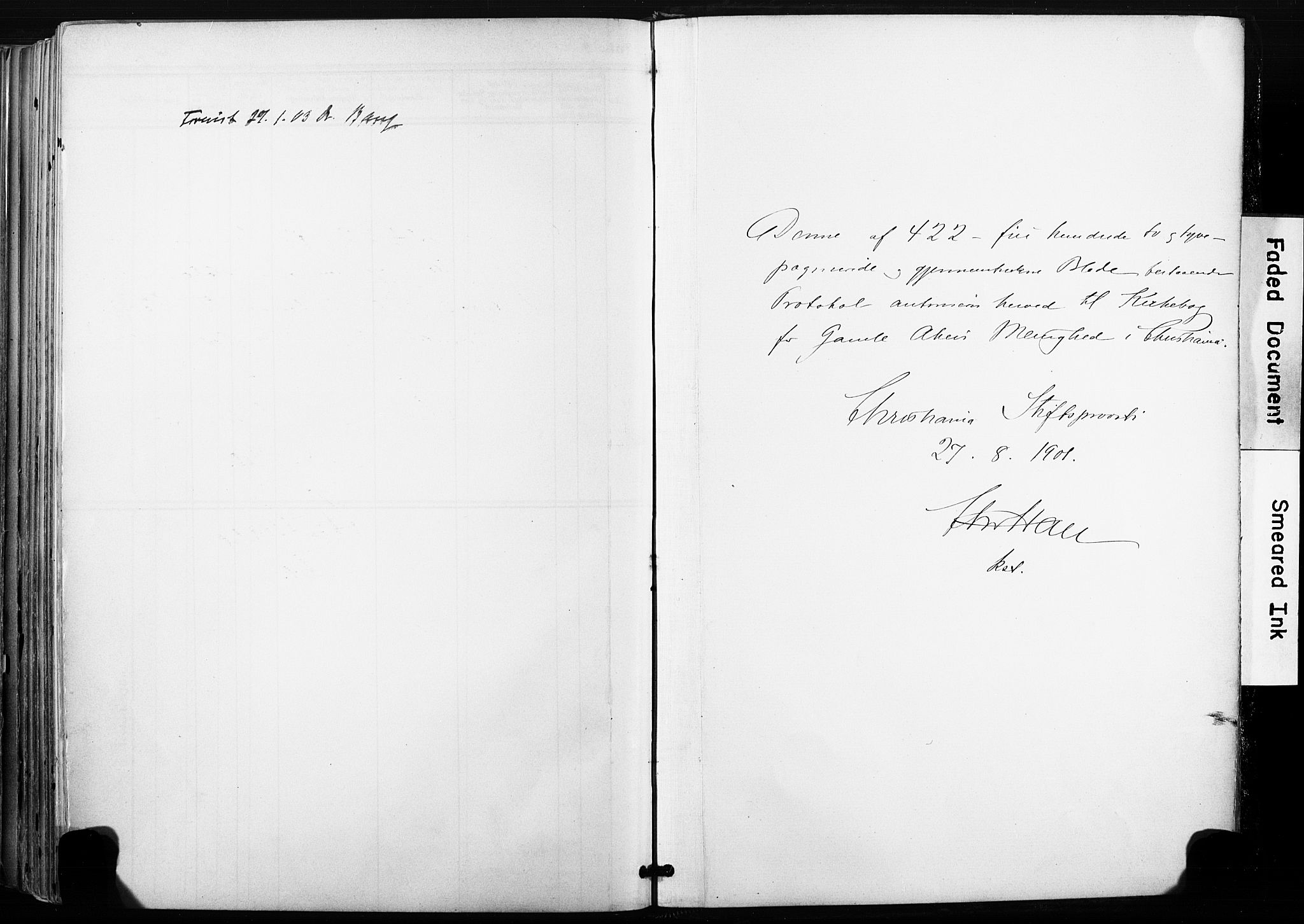 Gamle Aker prestekontor Kirkebøker, AV/SAO-A-10617a/F/L0013: Parish register (official) no. 13, 1901-1908