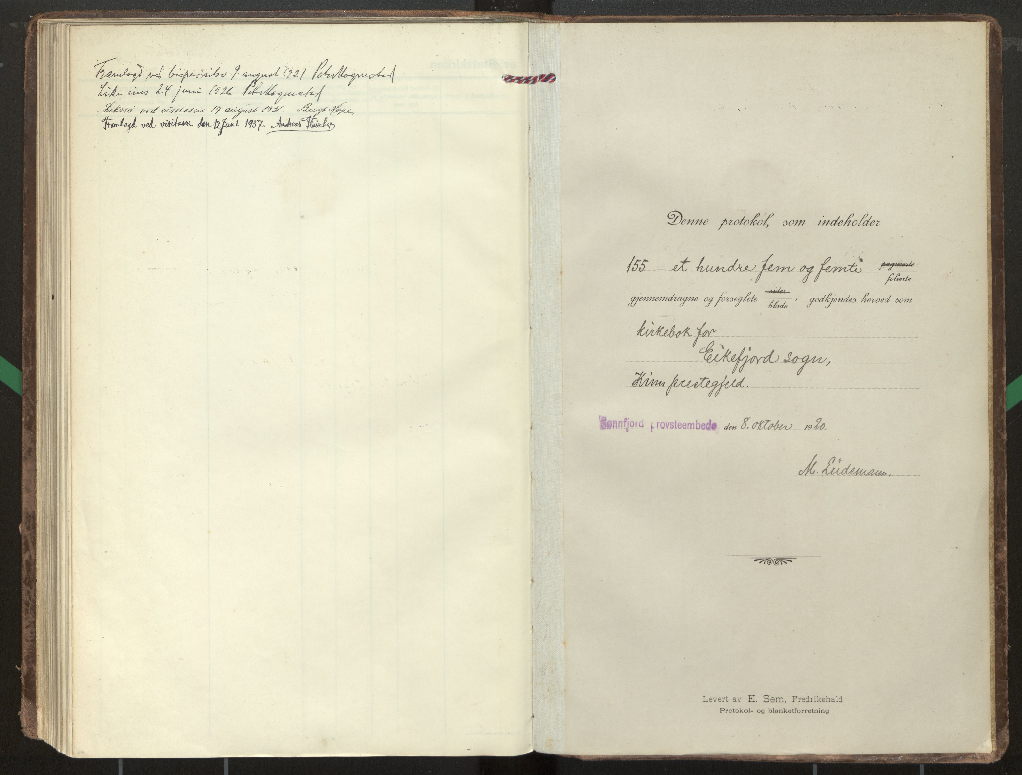 Kinn sokneprestembete, SAB/A-80801/H/Haa/Haae/L0002: Parish register (official) no. E 2, 1917-1937