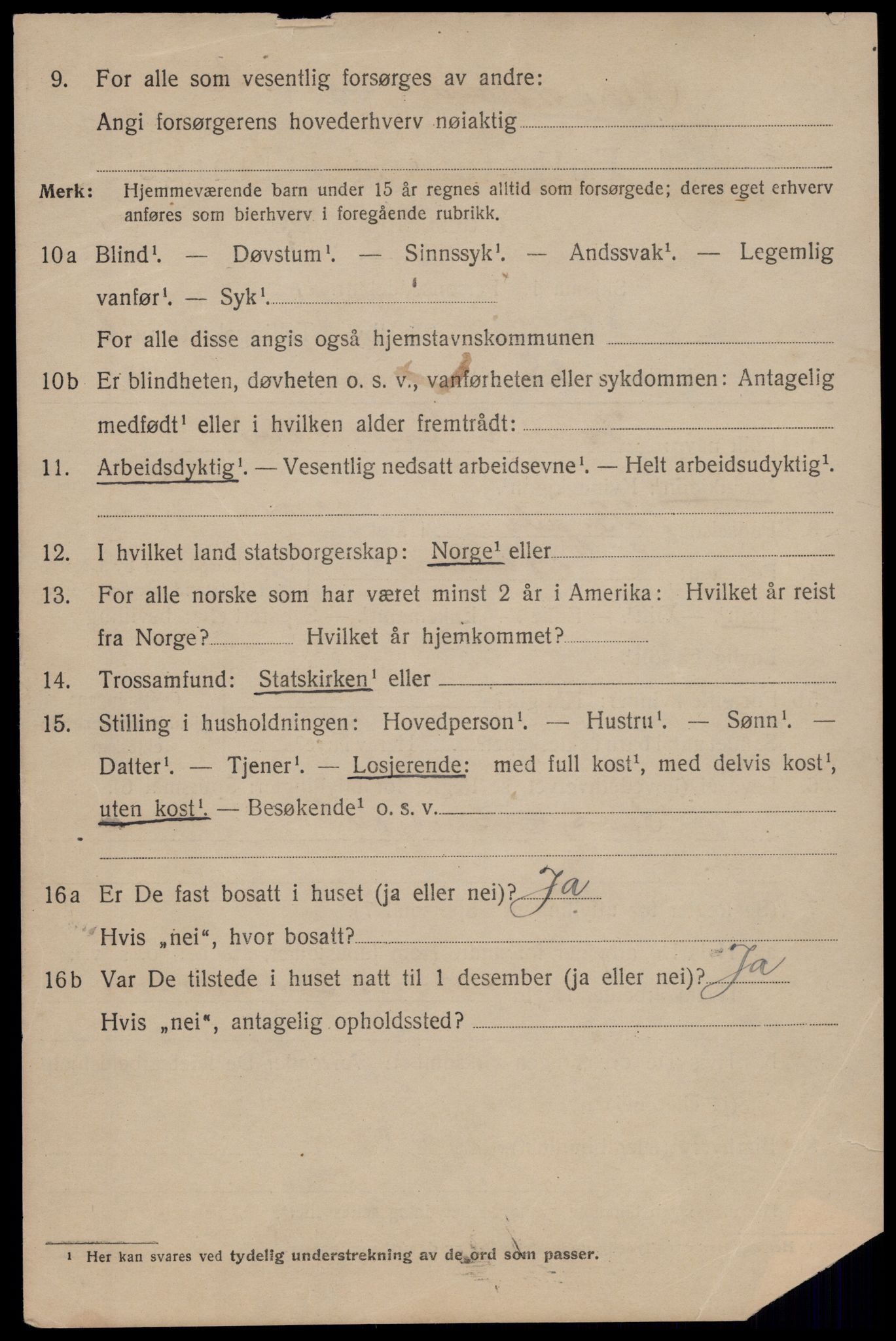 SAT, 1920 census for Trondheim, 1920, p. 137939