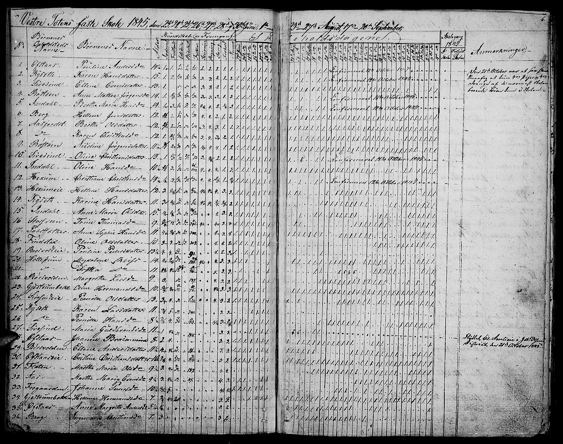 Vestre Toten prestekontor, SAH/PREST-108/H/Ha/Hab/L0003: Parish register (copy) no. 3, 1846-1854, p. 6