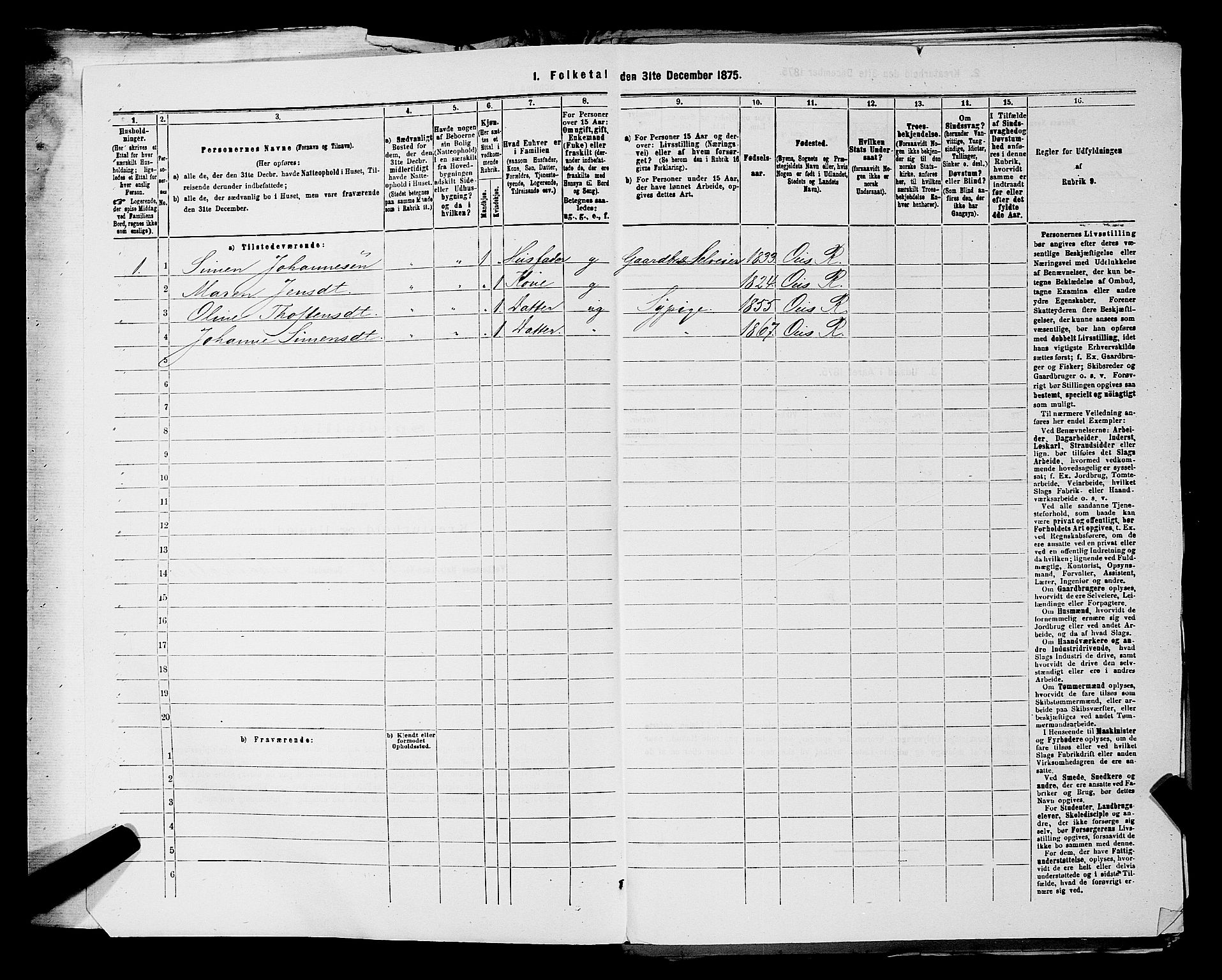 RA, 1875 census for 0128P Rakkestad, 1875, p. 1957