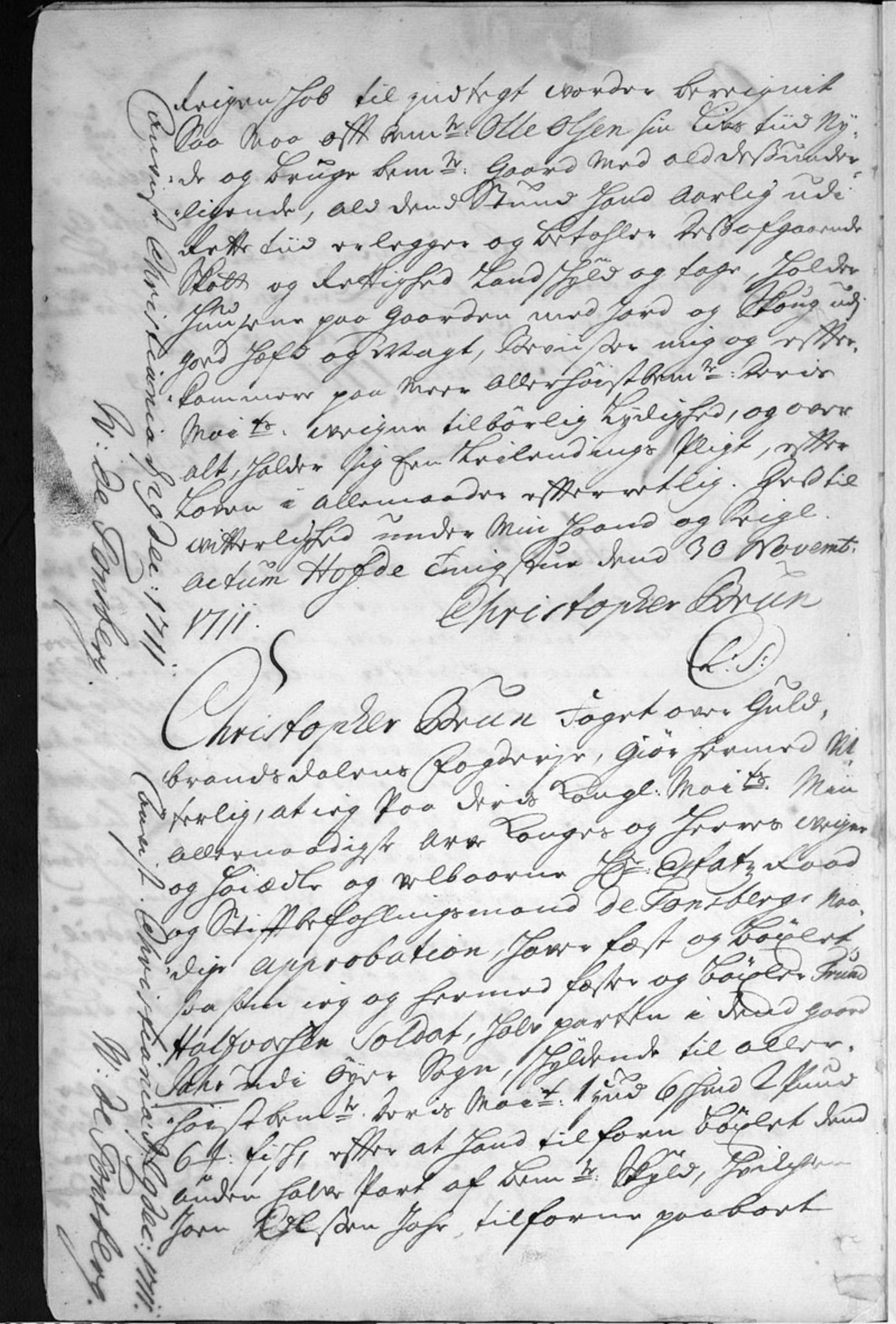 Gudbrandsdalen fogderi, AV/SAH-FOGDO-002/F/Fb/L0001: Bygselprotokoll, 1711-1752, p. 2b