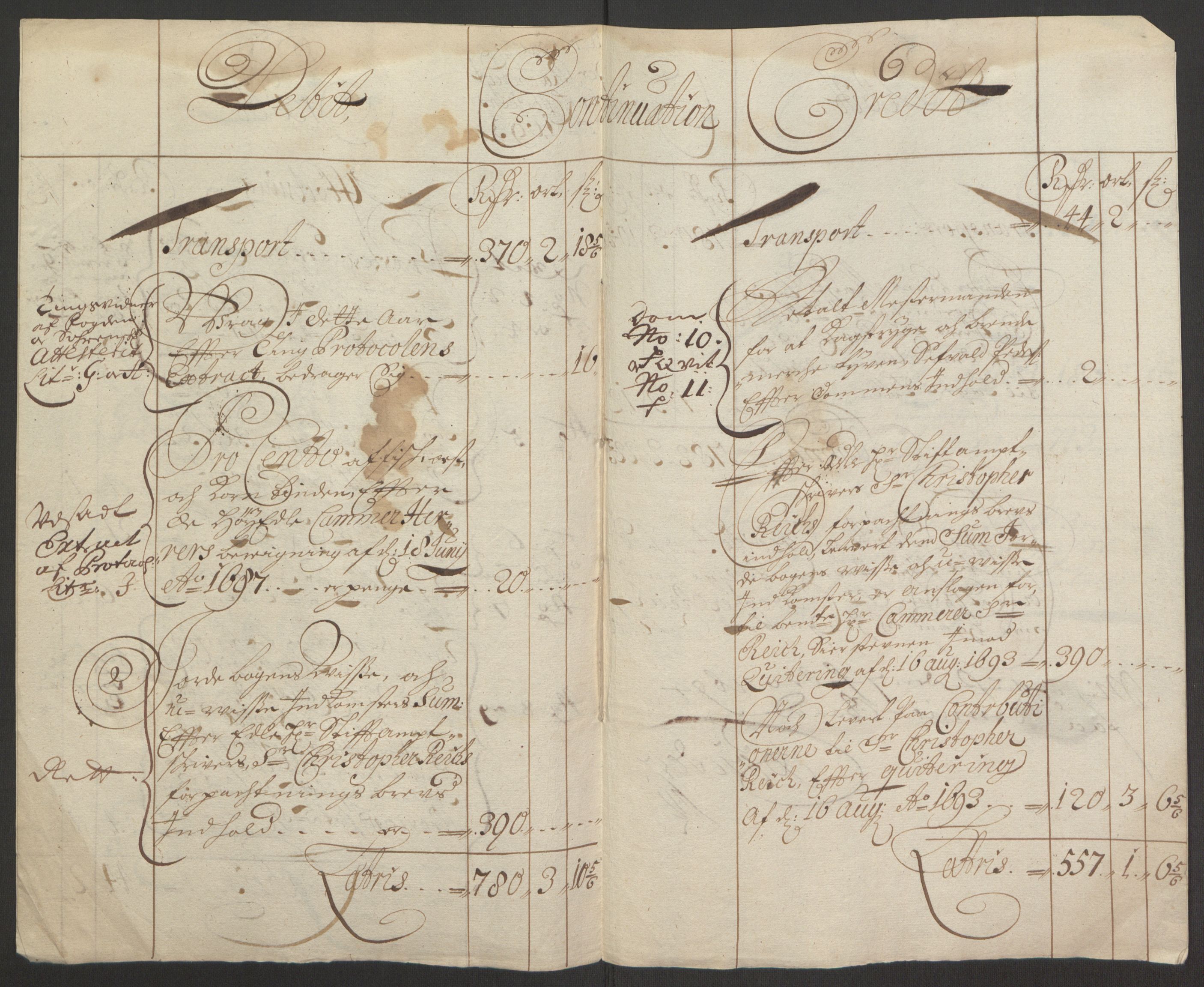 Rentekammeret inntil 1814, Reviderte regnskaper, Fogderegnskap, RA/EA-4092/R67/L4675: Fogderegnskap Vesterålen, Andenes og Lofoten, 1691-1693, p. 225