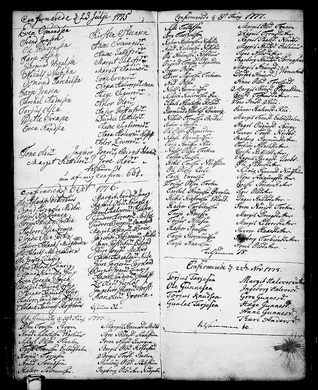 Vinje kirkebøker, AV/SAKO-A-312/F/Fa/L0002: Parish register (official) no. I 2, 1767-1814