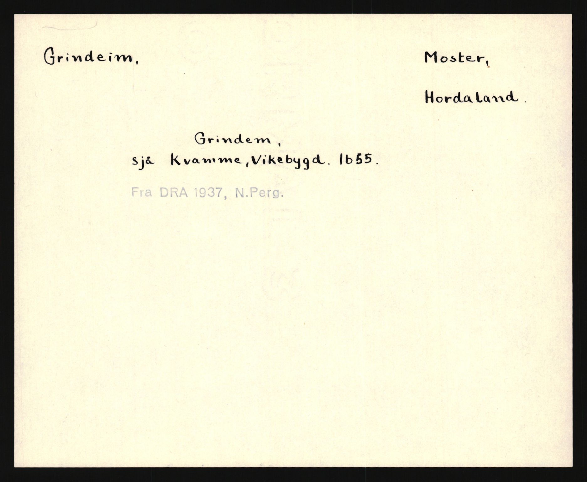 Riksarkivets diplomsamling, AV/RA-EA-5965/F35/F35e/L0028: Registreringssedler Hordaland 1, 1400-1700, p. 271