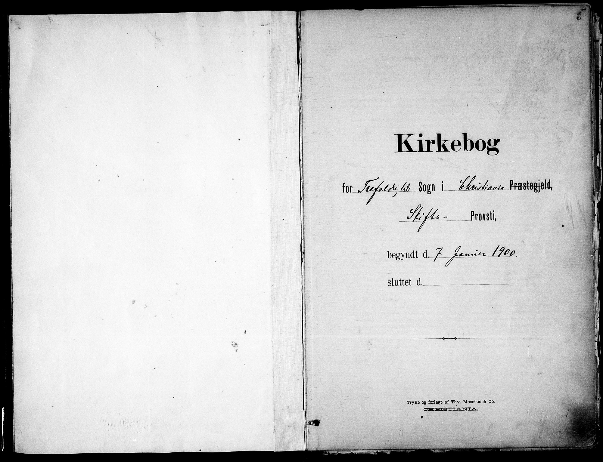 Trefoldighet prestekontor Kirkebøker, AV/SAO-A-10882/F/Fa/L0007: Parish register (official) no. I 7, 1900-1914