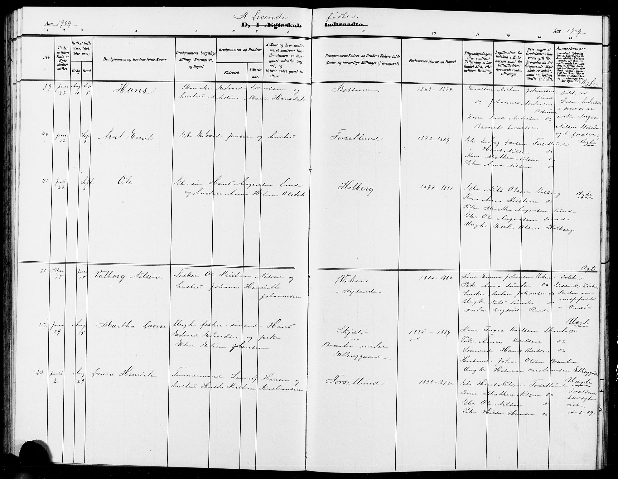 Onsøy prestekontor Kirkebøker, AV/SAO-A-10914/G/Ga/L0002: Parish register (copy) no. I 2, 1903-1909
