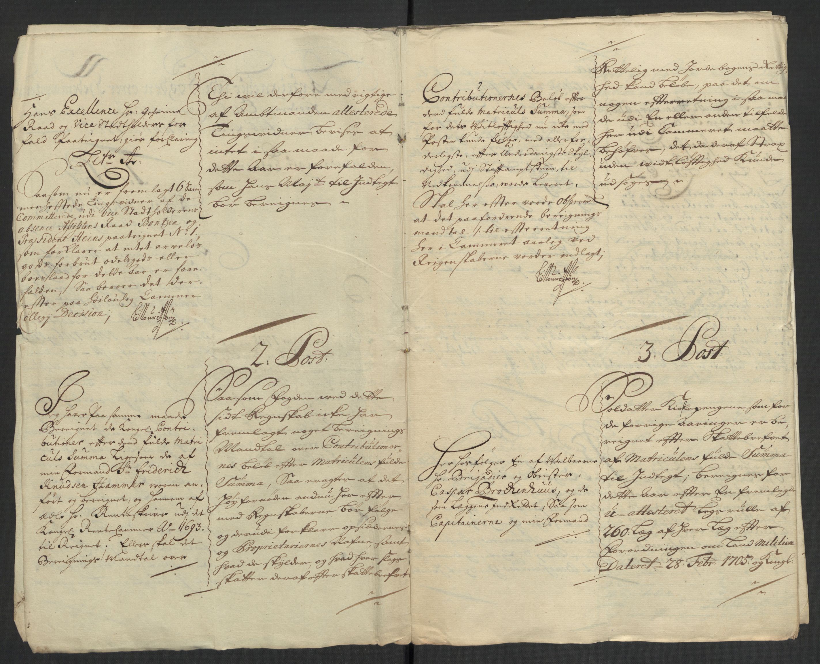 Rentekammeret inntil 1814, Reviderte regnskaper, Fogderegnskap, AV/RA-EA-4092/R16/L1042: Fogderegnskap Hedmark, 1705, p. 166