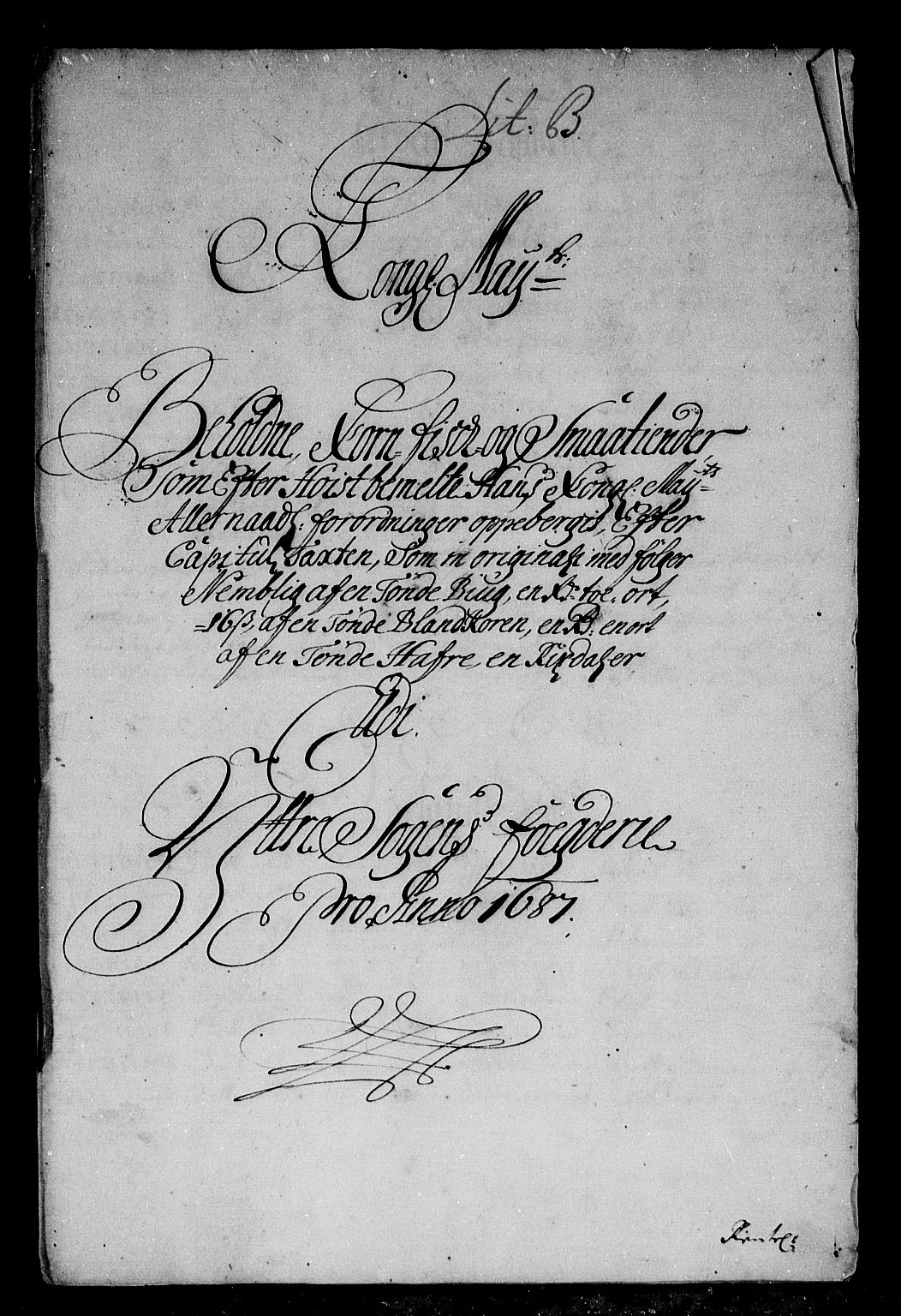 Rentekammeret inntil 1814, Reviderte regnskaper, Stiftamtstueregnskaper, Bergen stiftamt, AV/RA-EA-6043/R/Rc/L0085: Bergen stiftamt, 1685-1687