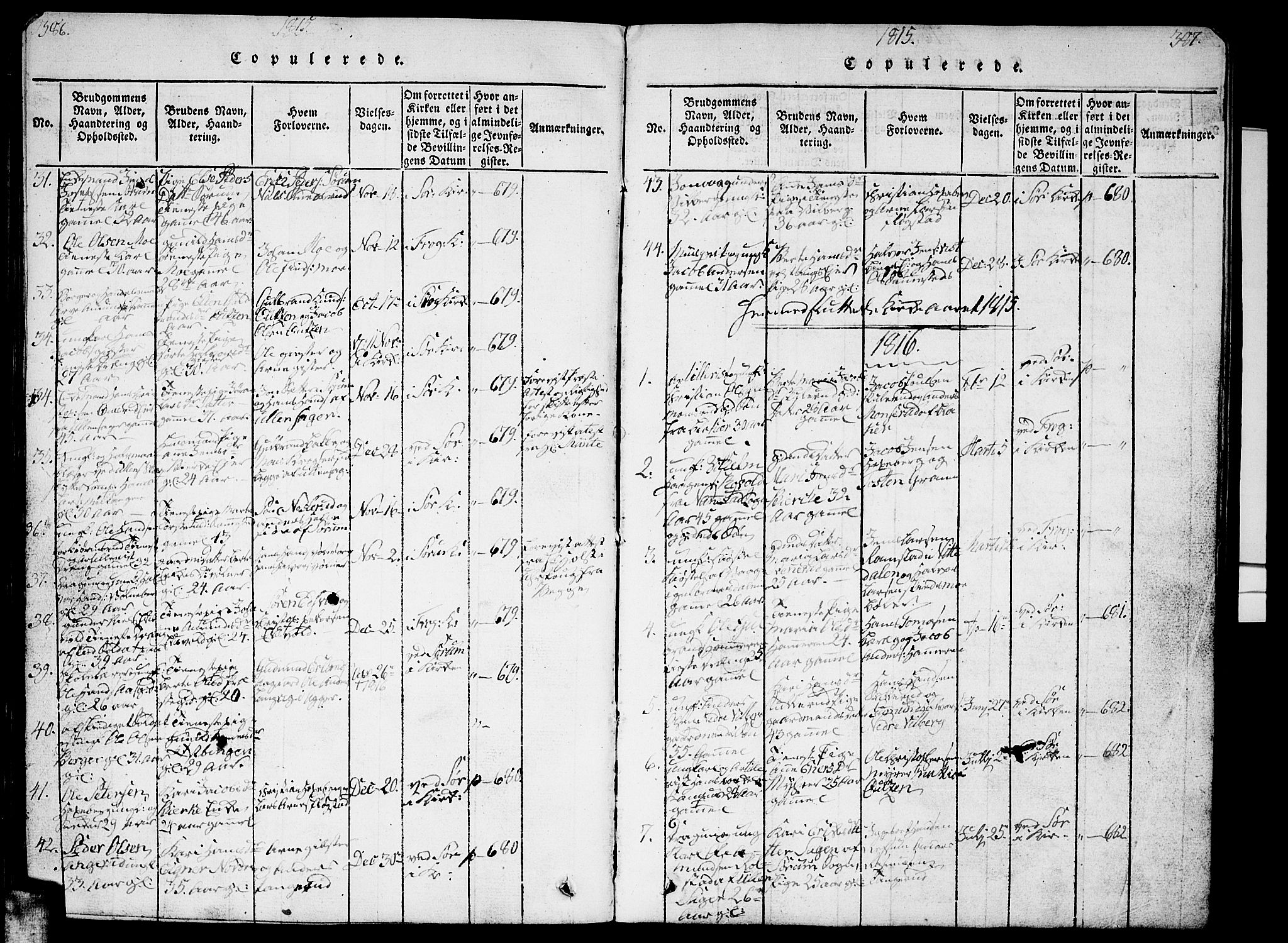 Sørum prestekontor Kirkebøker, AV/SAO-A-10303/G/Ga/L0001: Parish register (copy) no. I 1, 1814-1829, p. 386-387