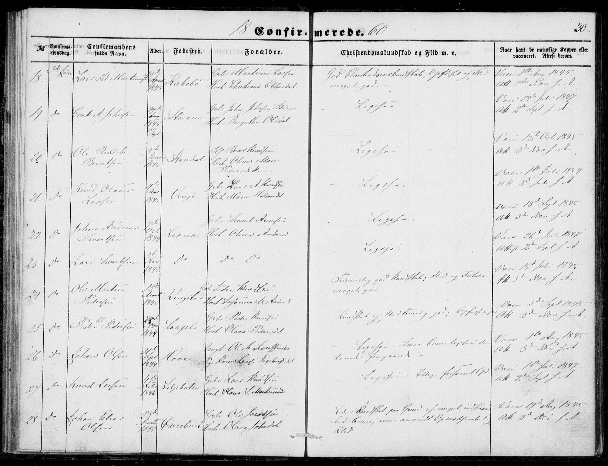 Ministerialprotokoller, klokkerbøker og fødselsregistre - Møre og Romsdal, SAT/A-1454/520/L0281: Parish register (official) no. 520A10, 1851-1881, p. 30