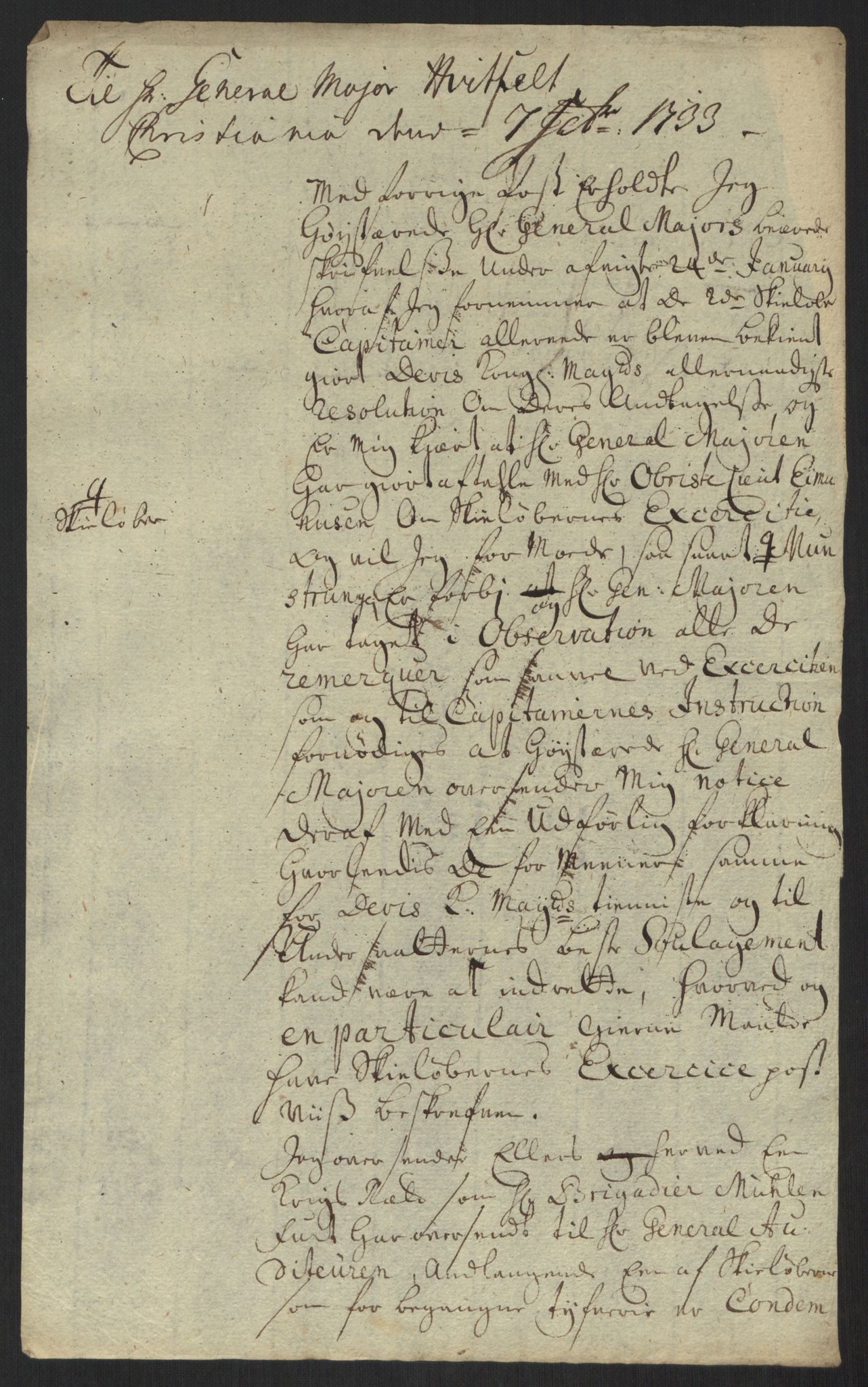 Kommanderende general (KG I) med Det norske krigsdirektorium, AV/RA-EA-5419/B/L0013: Kommanderende generals konsepter, 1730-1733, p. 630