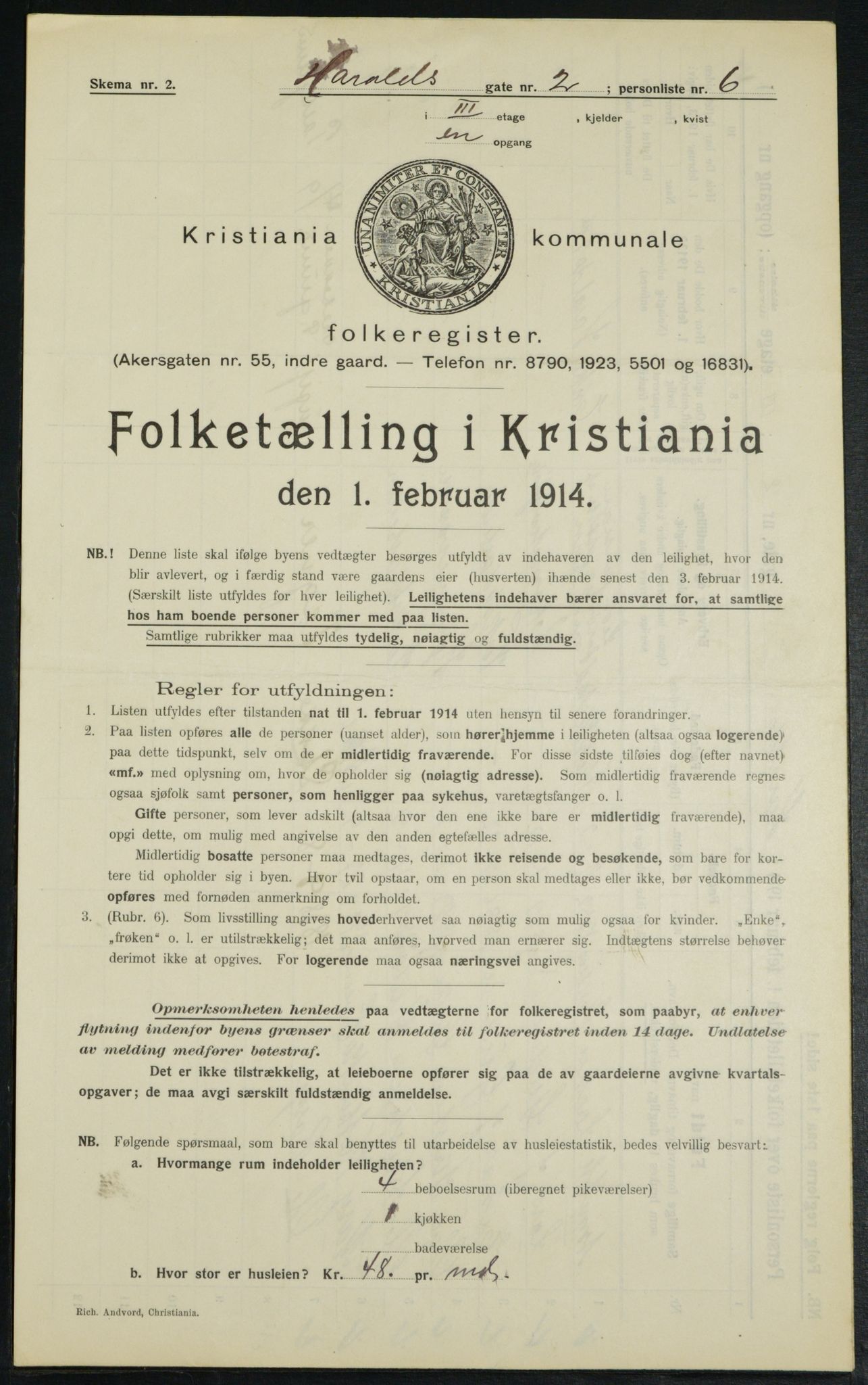 OBA, Municipal Census 1914 for Kristiania, 1914, p. 35102