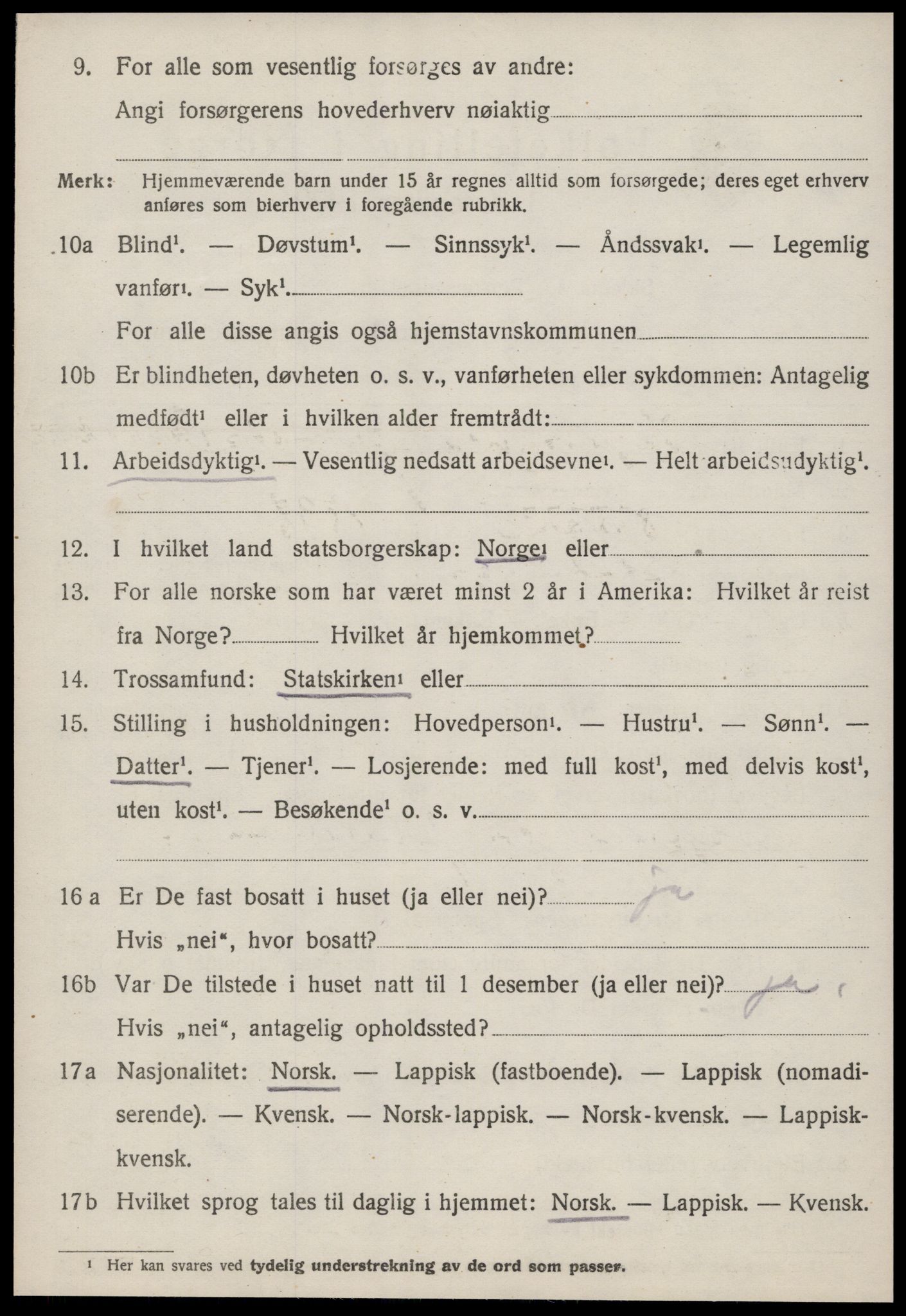 SAT, 1920 census for Stadsbygd, 1920, p. 3051