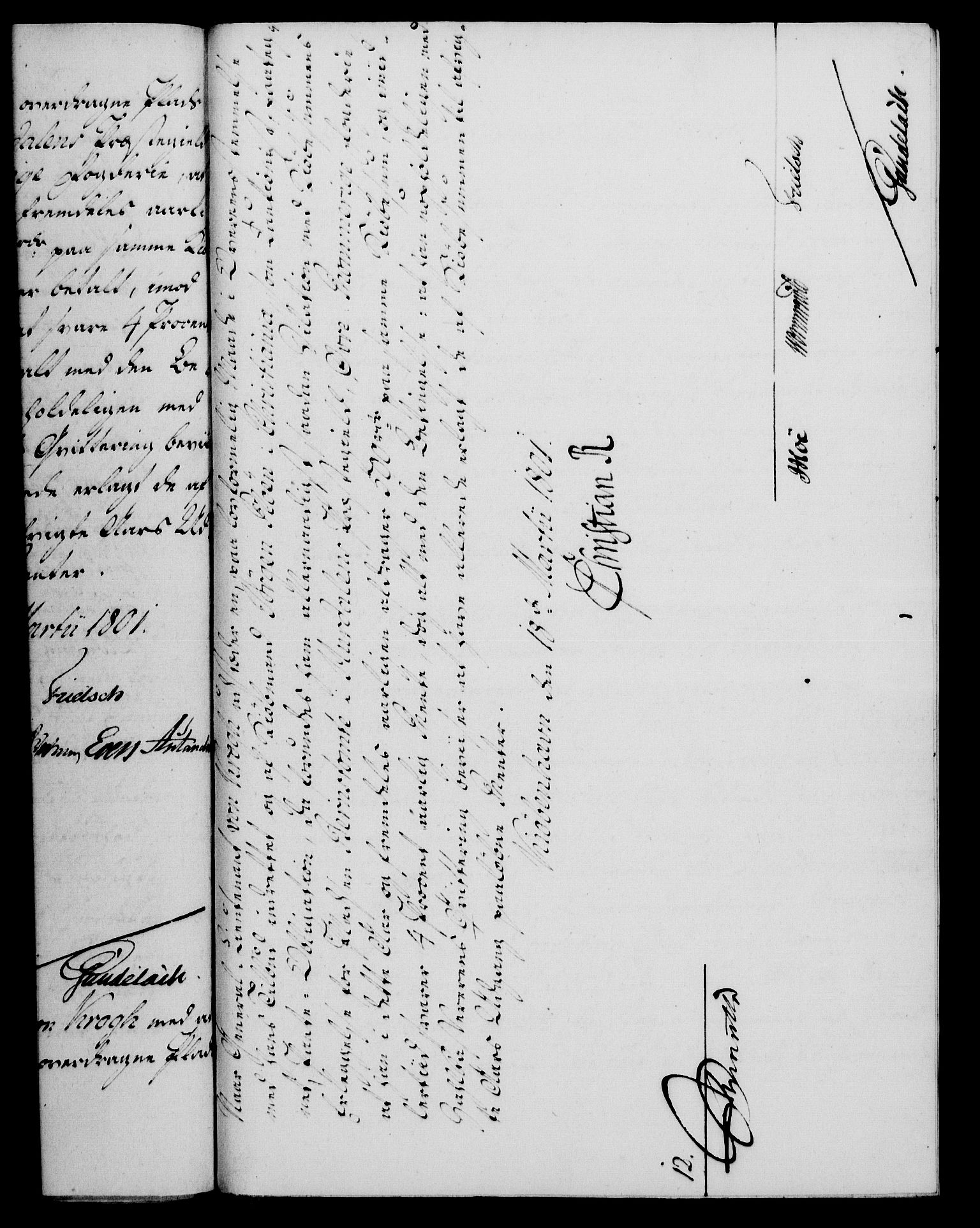 Rentekammeret, Kammerkanselliet, RA/EA-3111/G/Gf/Gfa/L0083: Norsk relasjons- og resolusjonsprotokoll (merket RK 52.83), 1801, p. 184