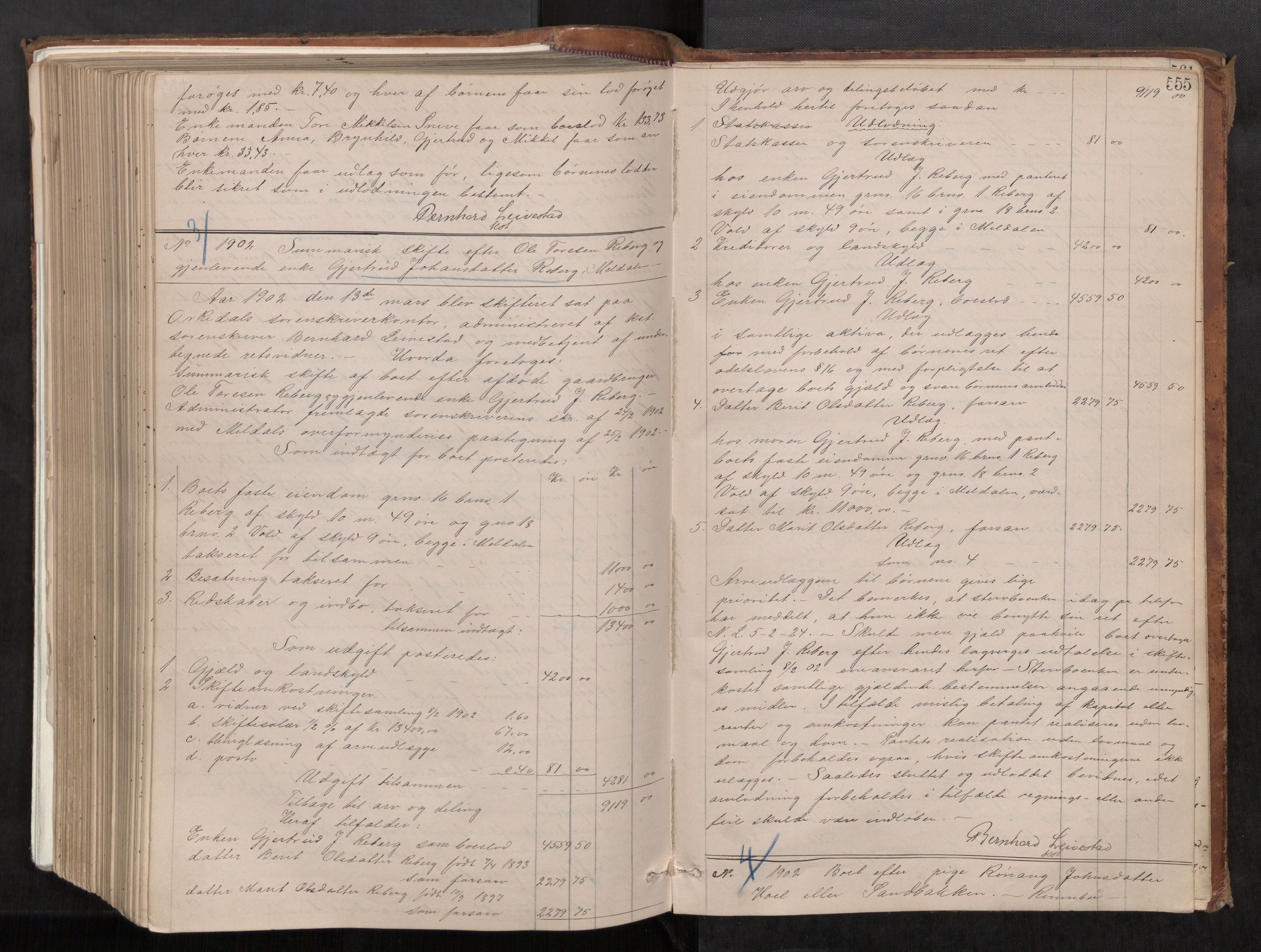 Orkdal sorenskriveri, AV/SAT-A-4169/1/3/3Aa/L0014: Skifteprotokoller, 1881-1902, p. 555