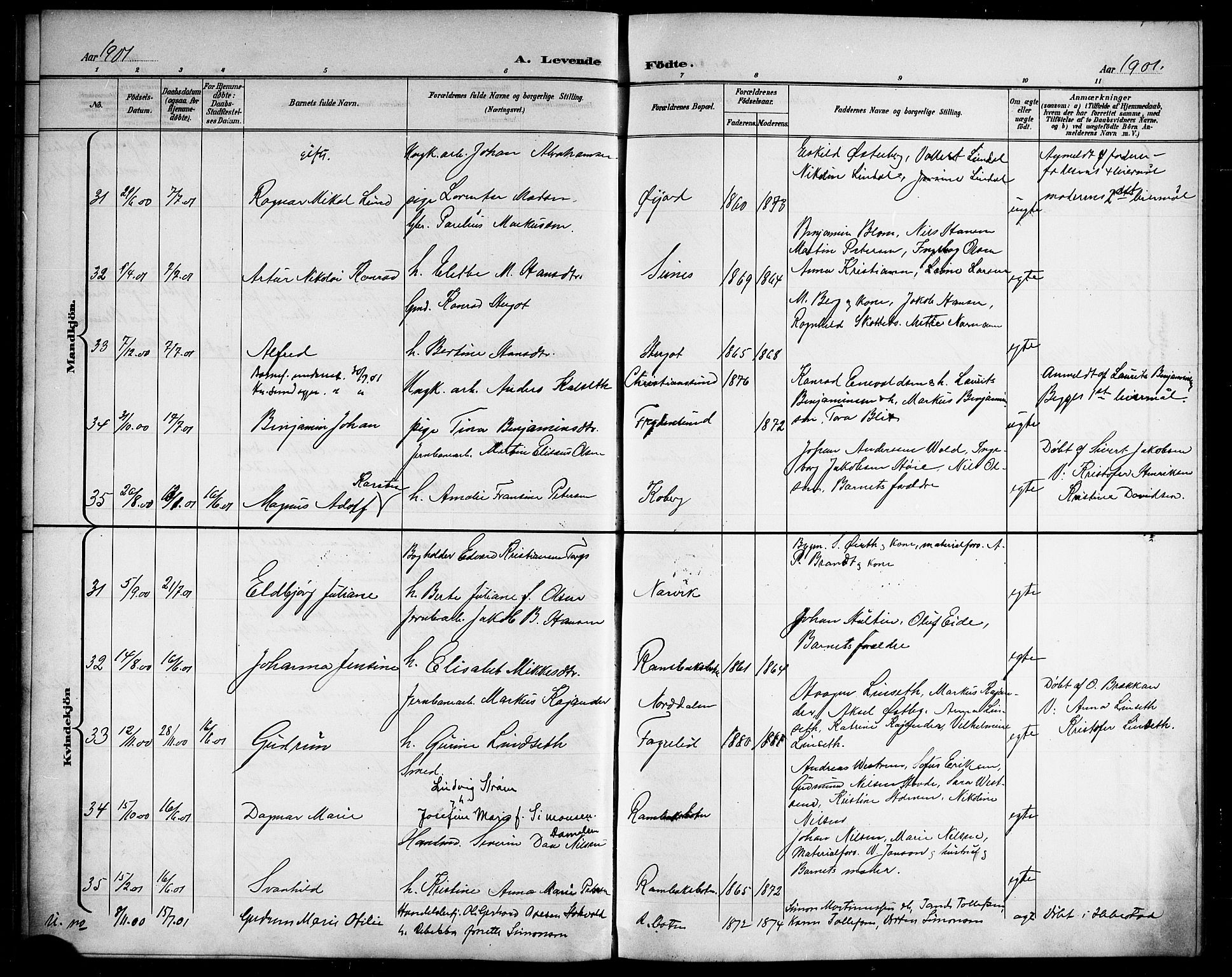 Ministerialprotokoller, klokkerbøker og fødselsregistre - Nordland, AV/SAT-A-1459/866/L0953: Parish register (copy) no. 866C02, 1900-1905