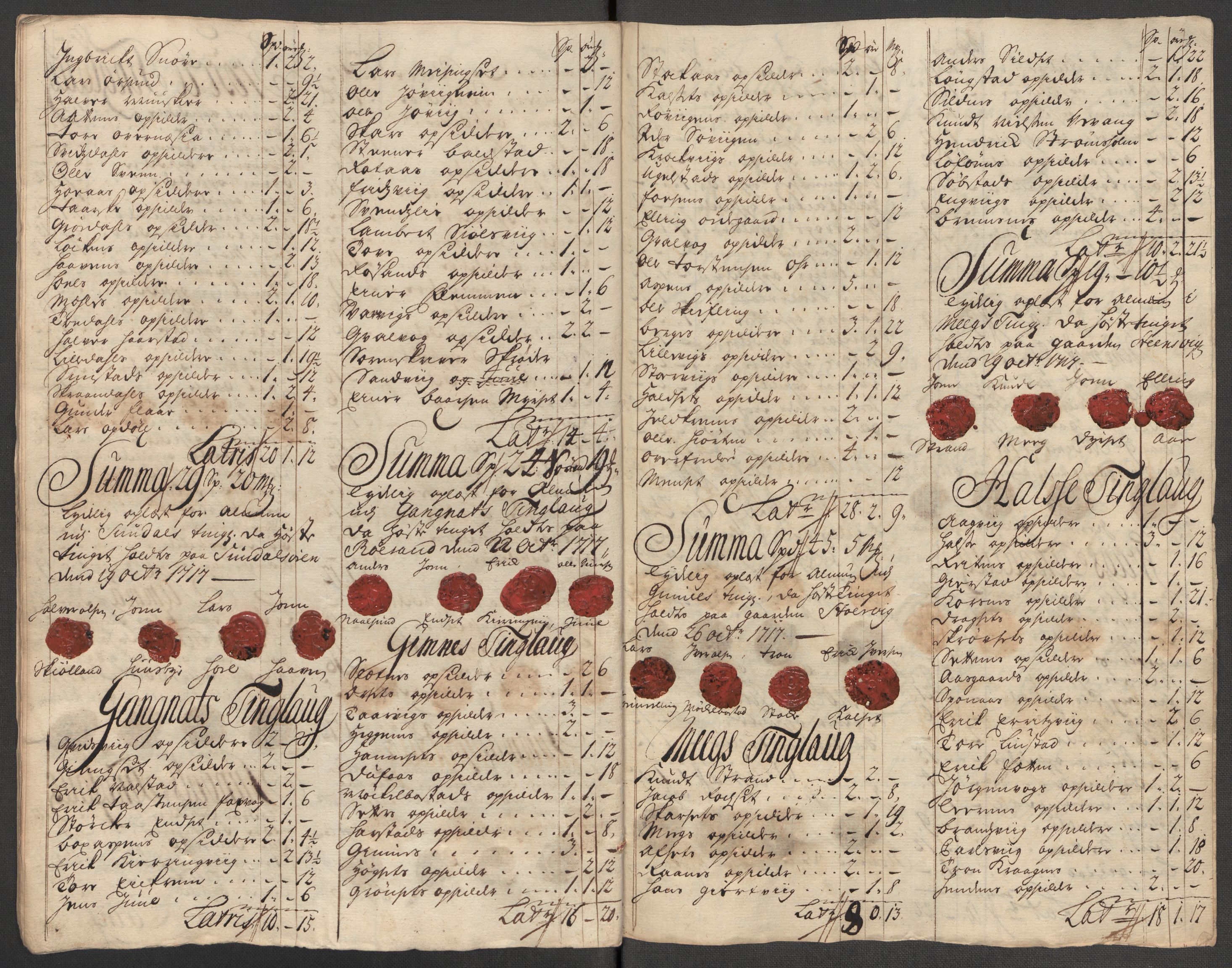 Rentekammeret inntil 1814, Reviderte regnskaper, Fogderegnskap, AV/RA-EA-4092/R56/L3750: Fogderegnskap Nordmøre, 1717, p. 241