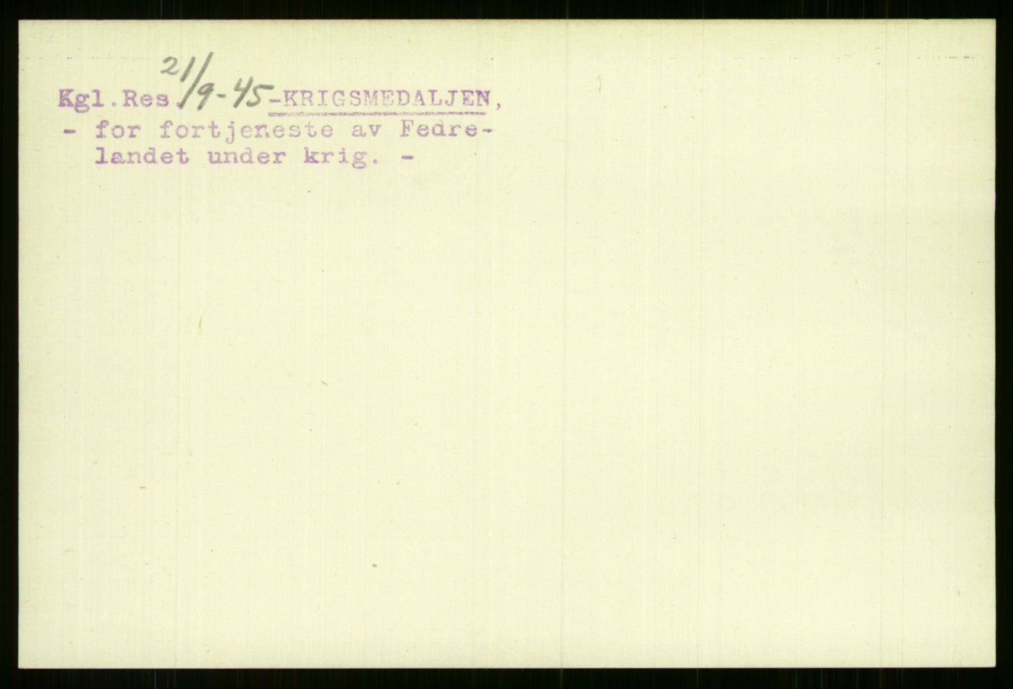 Direktoratet for sjømenn, AV/RA-S-3545/G/Gi/L0008: Alfabetisk ordnet kartotek over krigsdekorasjoner tildelt nordmenn under krigen, Odden - Staalstrøm, 1940-1945, p. 16