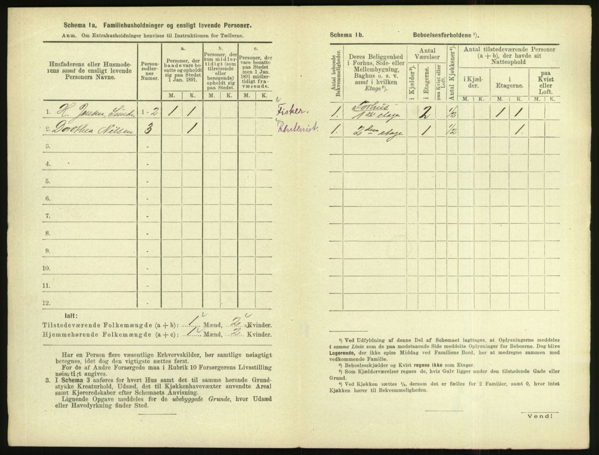 RA, 1891 census for 1004 Flekkefjord, 1891, p. 583